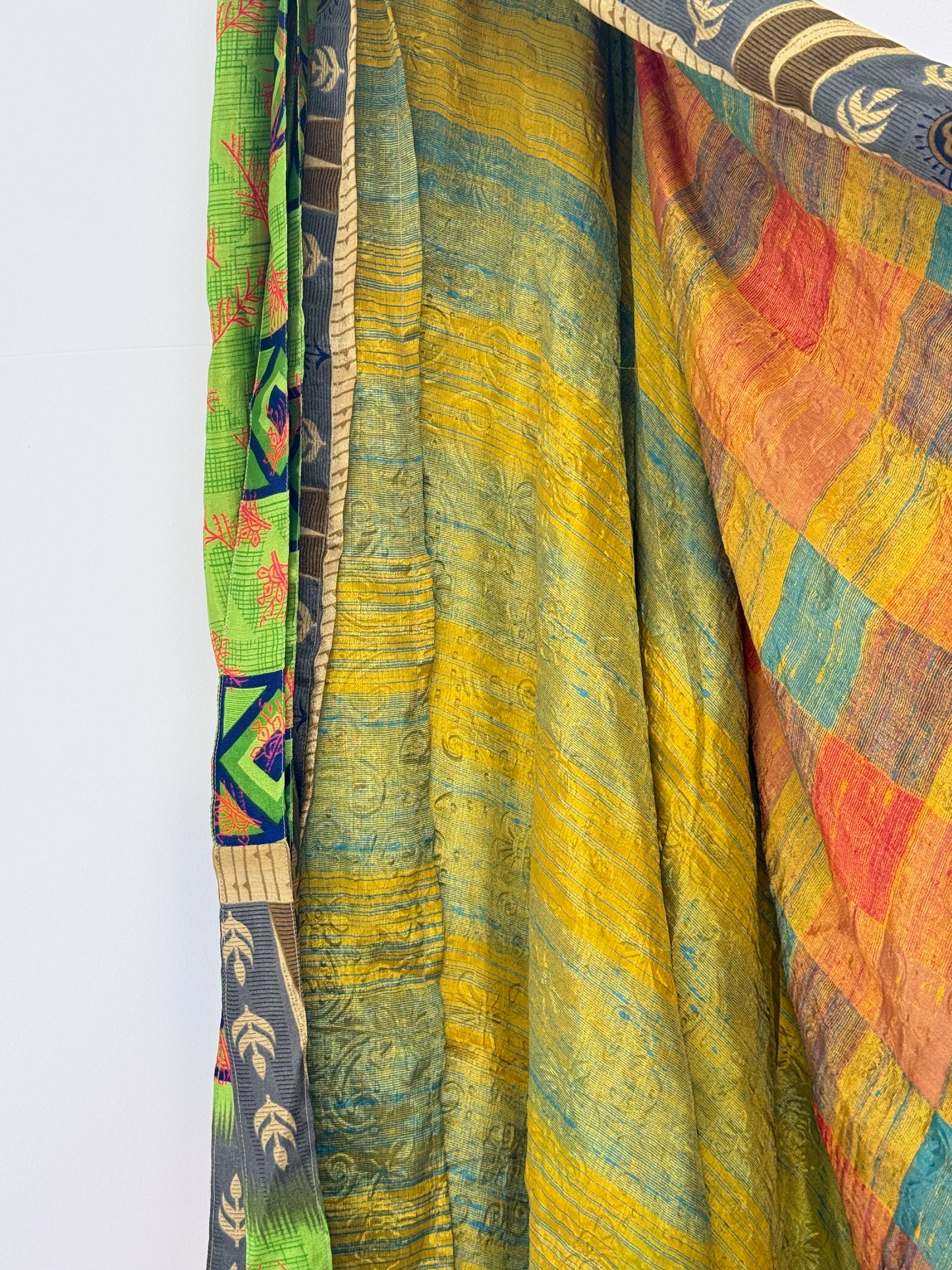 Vintage Saree Silk Wrap Skirt