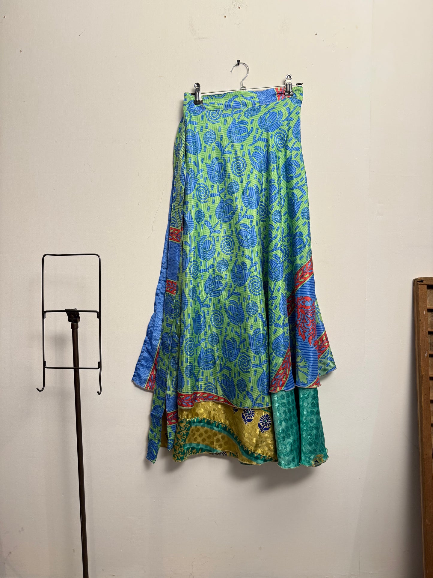 Vintage Saree Silk Wrap Skirt