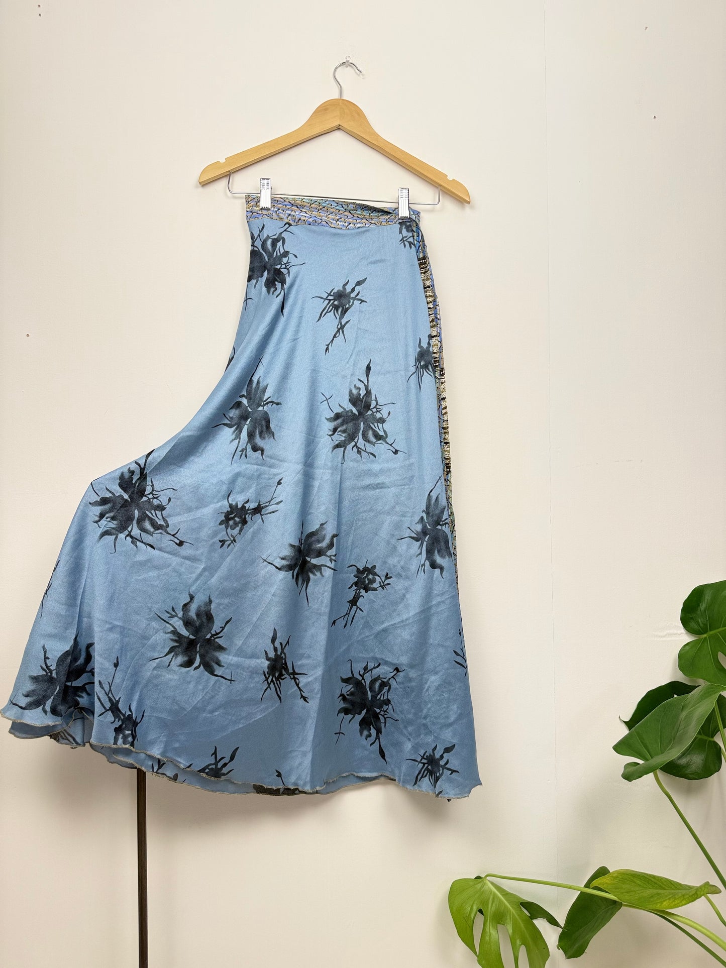 Vintage Saree Silk Wrap Skirt