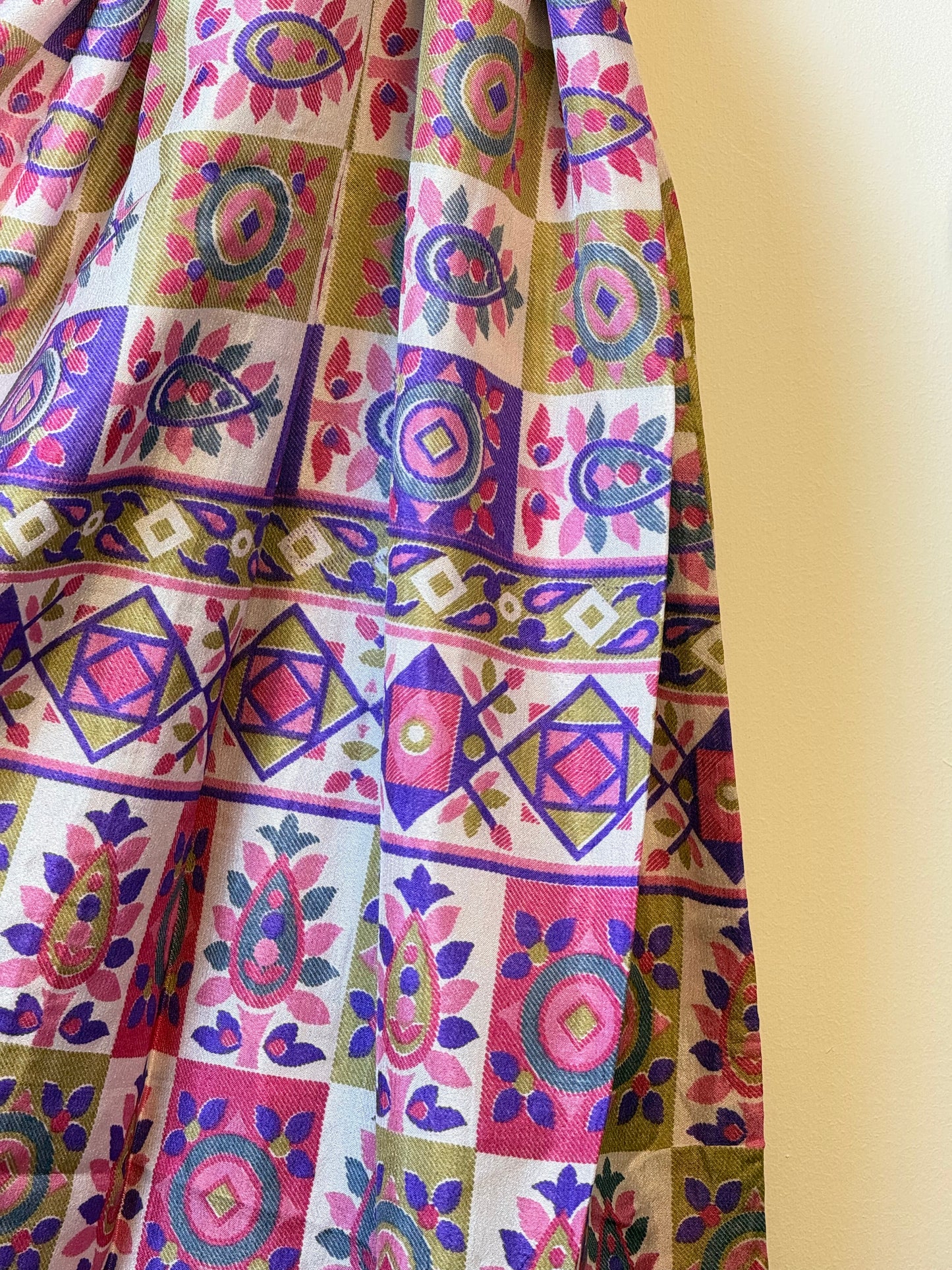 Vintage Saree Silk Kimono / Duster - Long