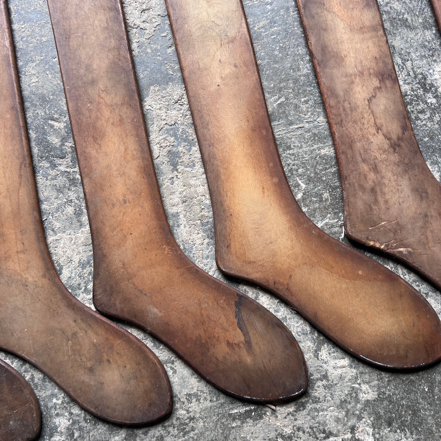Set of Six Hopewell Maker English Mahogany Sock Frames