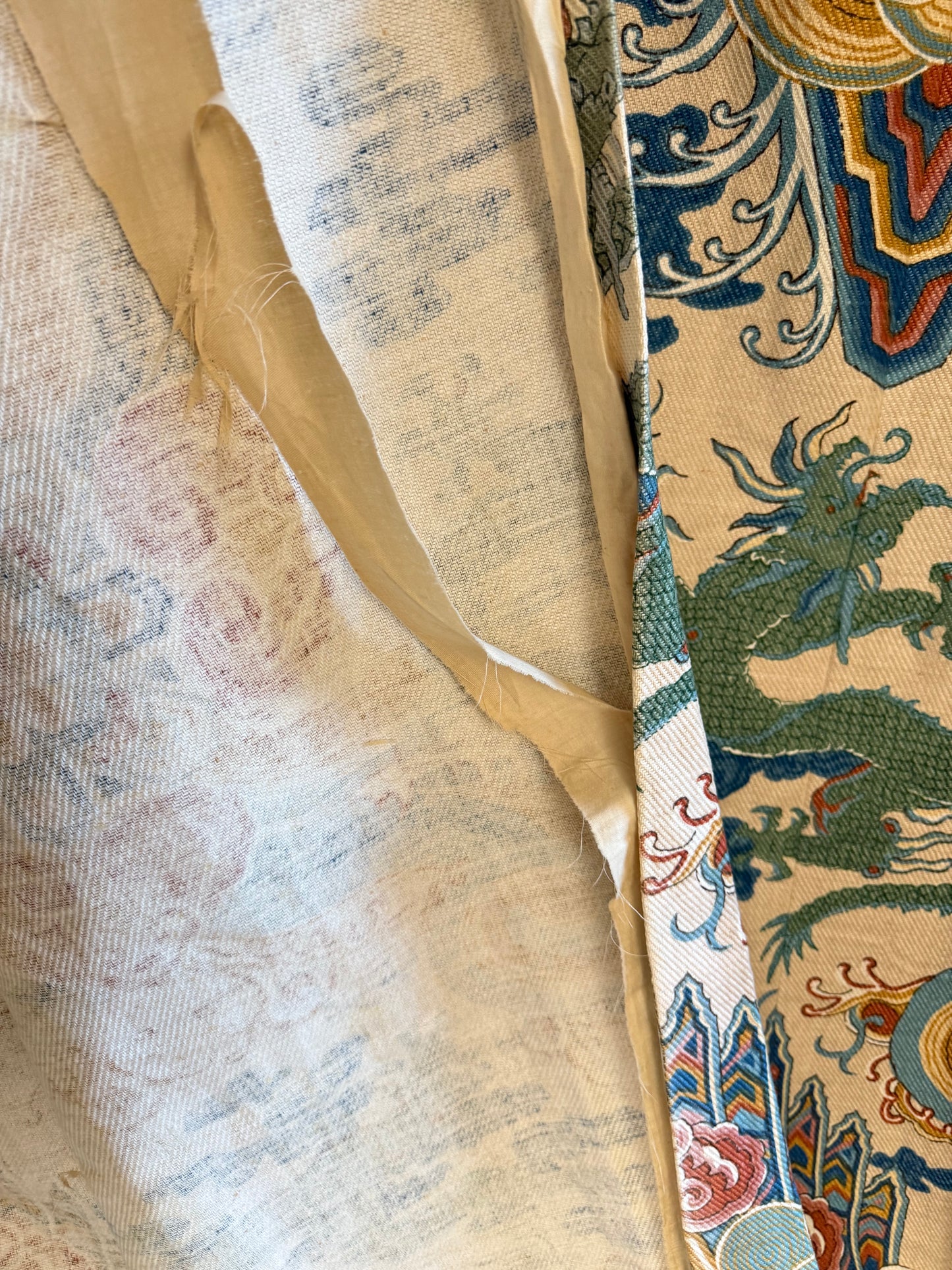 Whytock & Reid 'Emperors Robe' Chinoiserie Curtain Fabric 1974
