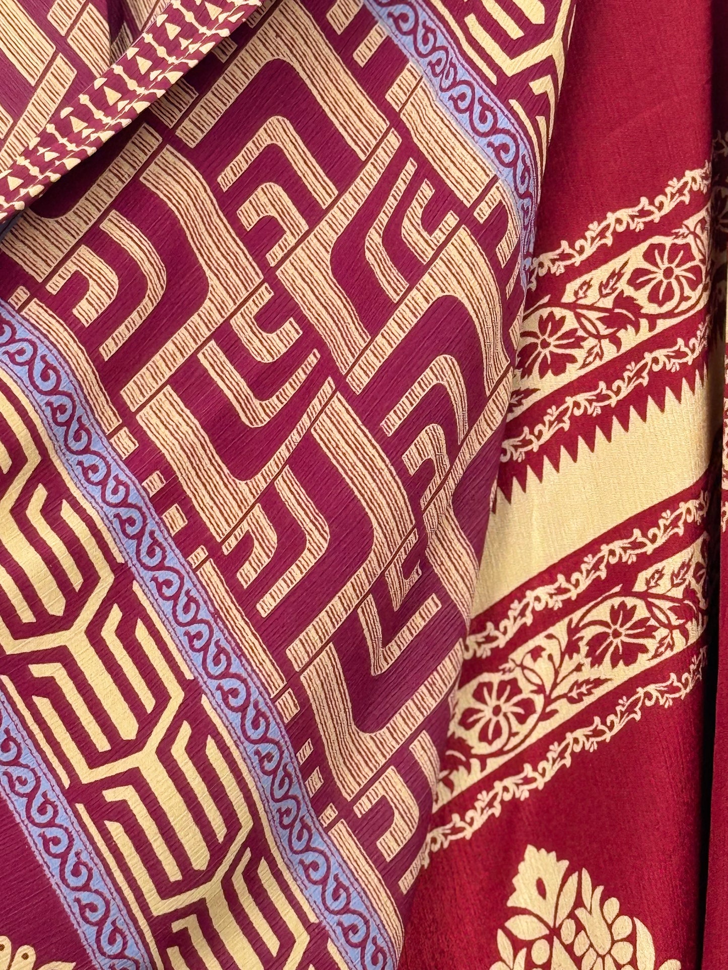 Vintage Saree Silk Wrap Skirt