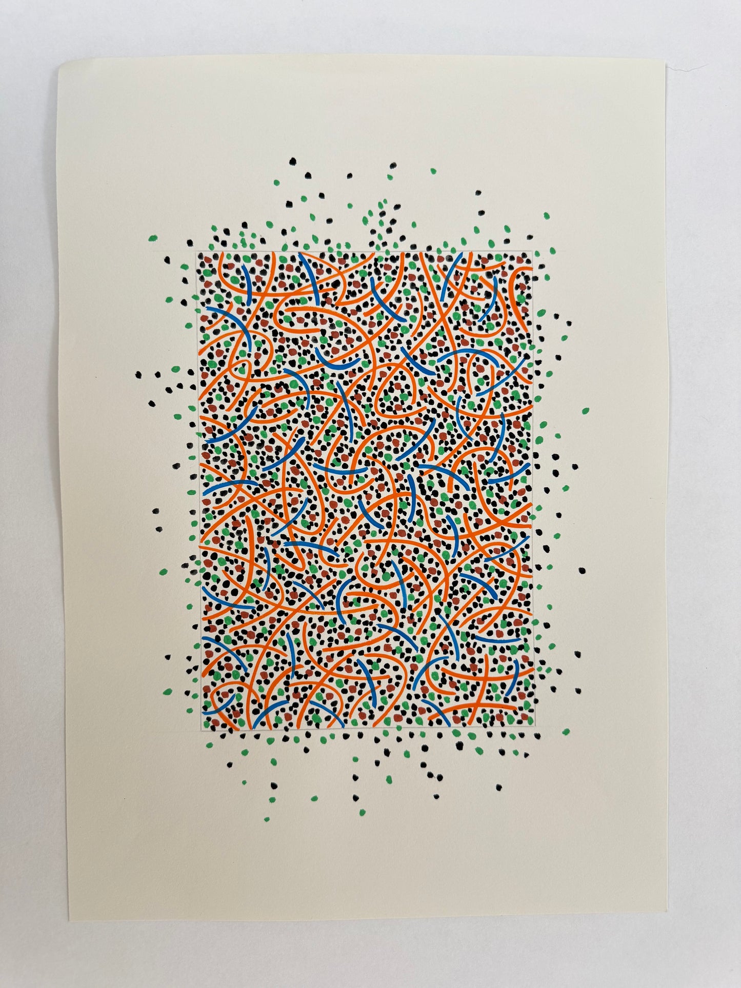 Pointillist Ink on Paper Original Artwork No.21 - ARTHUR ALLAN WILSON, Scottish | 1944-2024