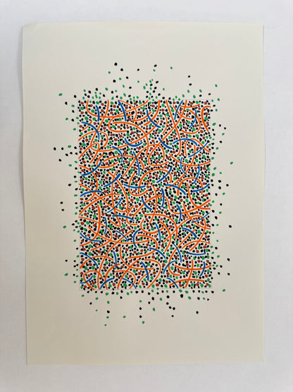 Pointillist Ink on Paper Original Artwork No.21 - ARTHUR ALLAN WILSON, Scottish | 1944-2024