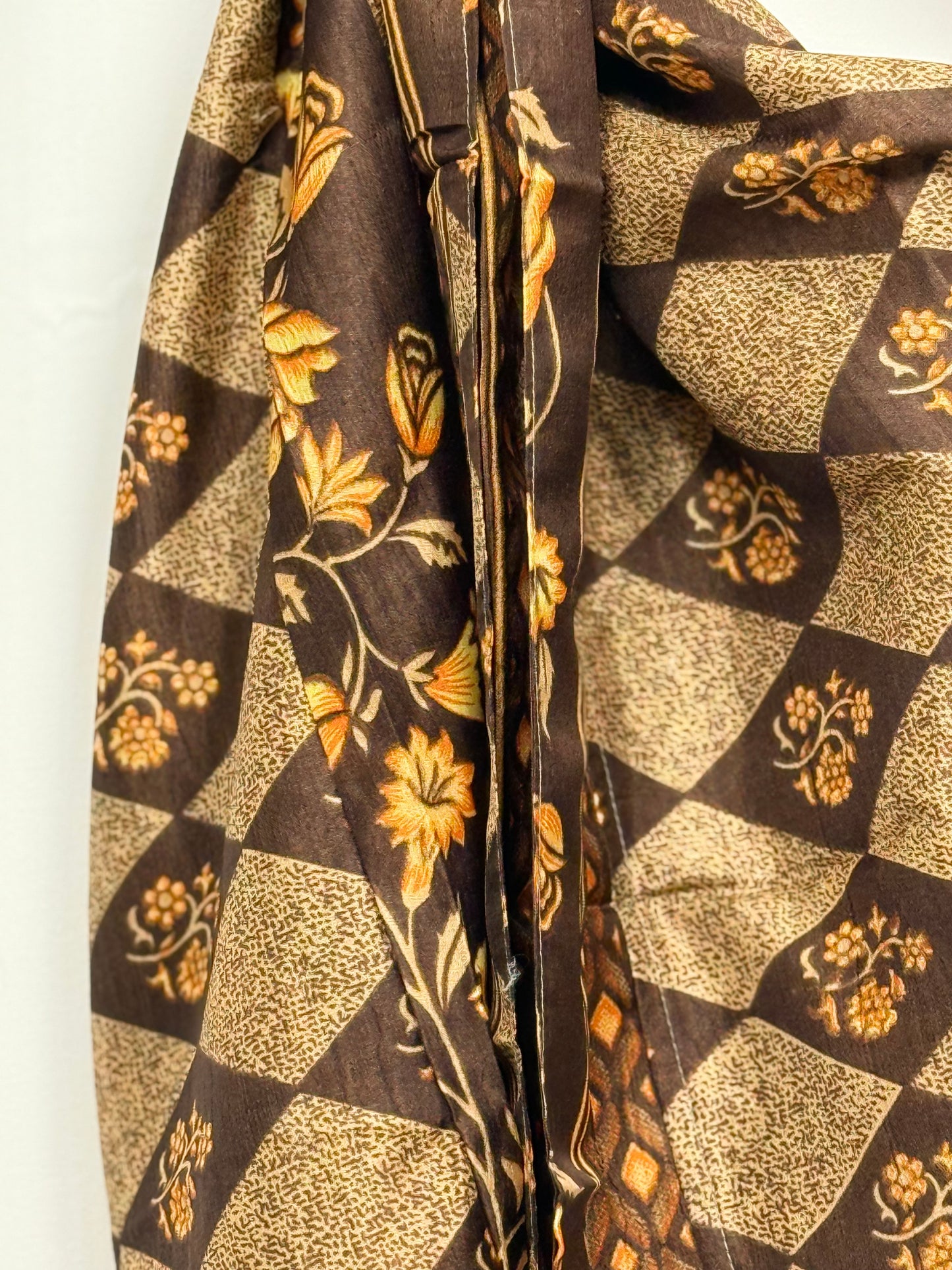 Vintage Saree Silk Kimono / Duster - Short