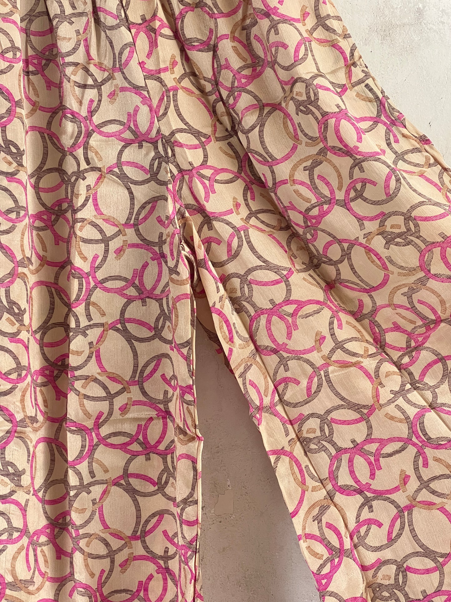 Vintage Saree Silk Trousers & Shirt Co-ordinated Set