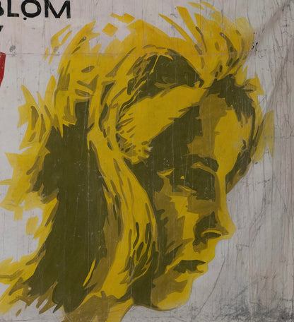 1960s German Hand Painted Cinema Banner - Fever auf der Haut