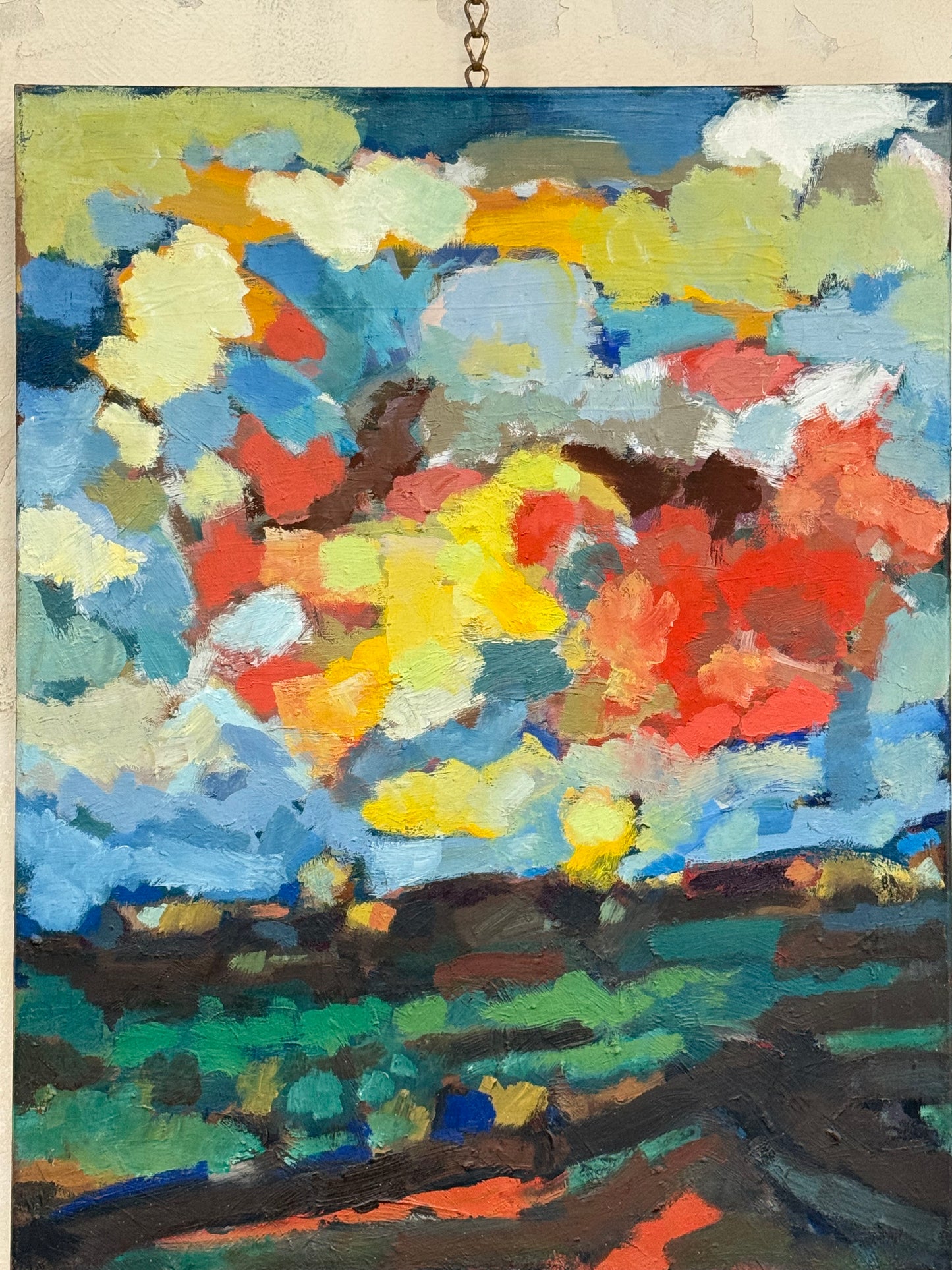 Abstract Expressionist Landscape Oil
