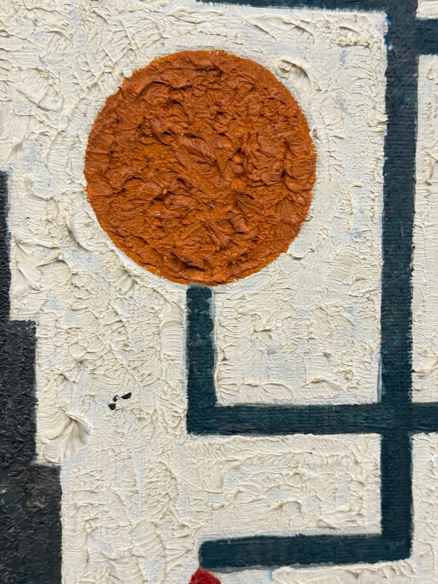 Abstract Geometric Oil on Canvas