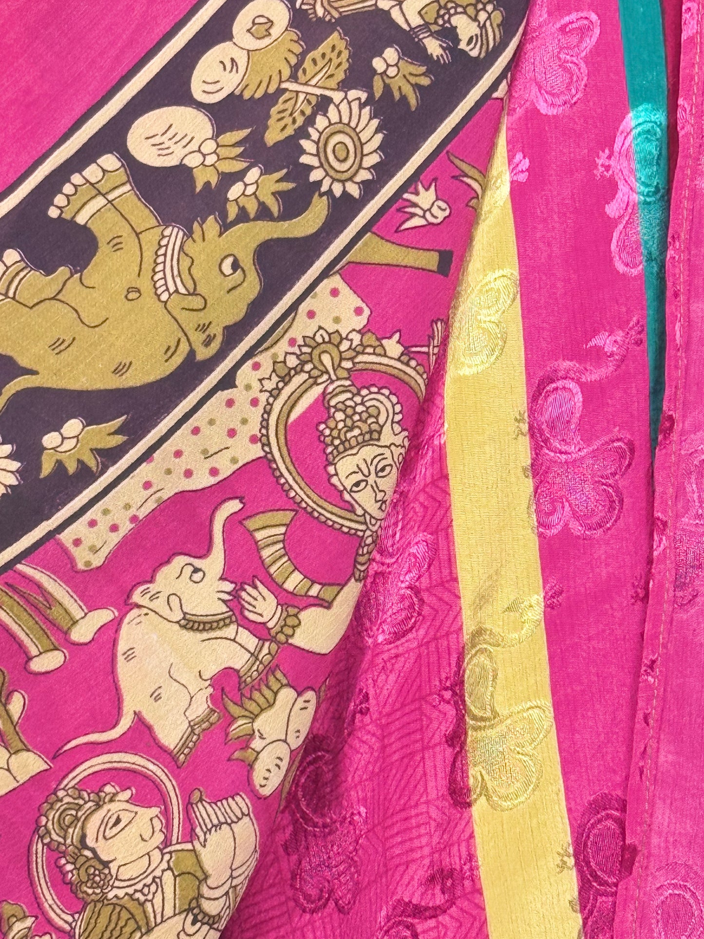 Vintage Saree Silk Wrap Skirt