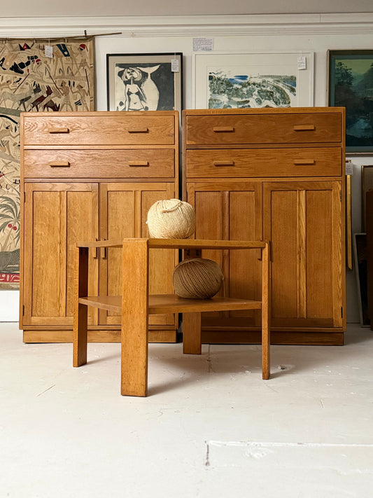 Two Tier Oak Lamp Table - English 1930’s