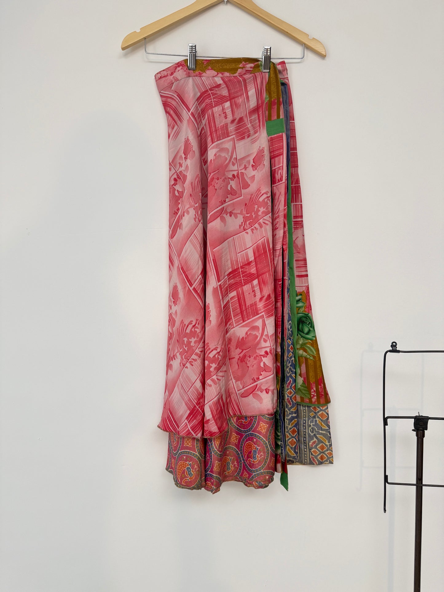 Vintage Saree Silk Wrap Skirt