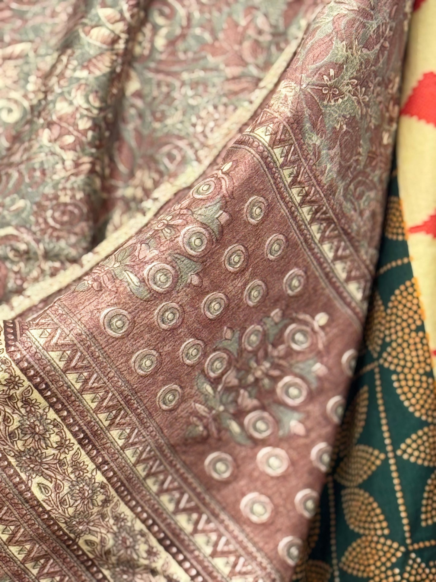 Vintage Saree Silk Wrap Skirt