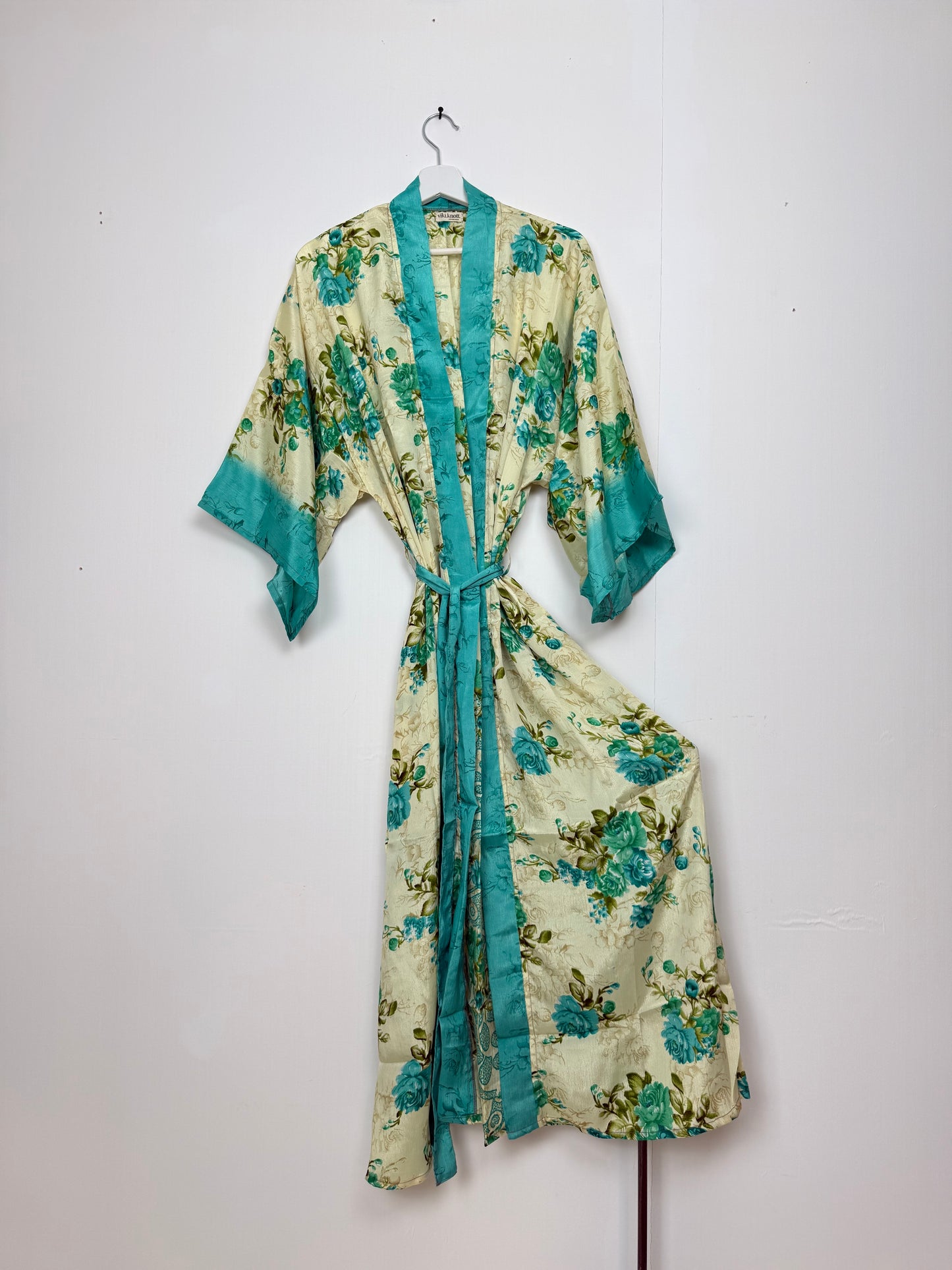 Vintage Saree Silk Kimono / Duster - Long