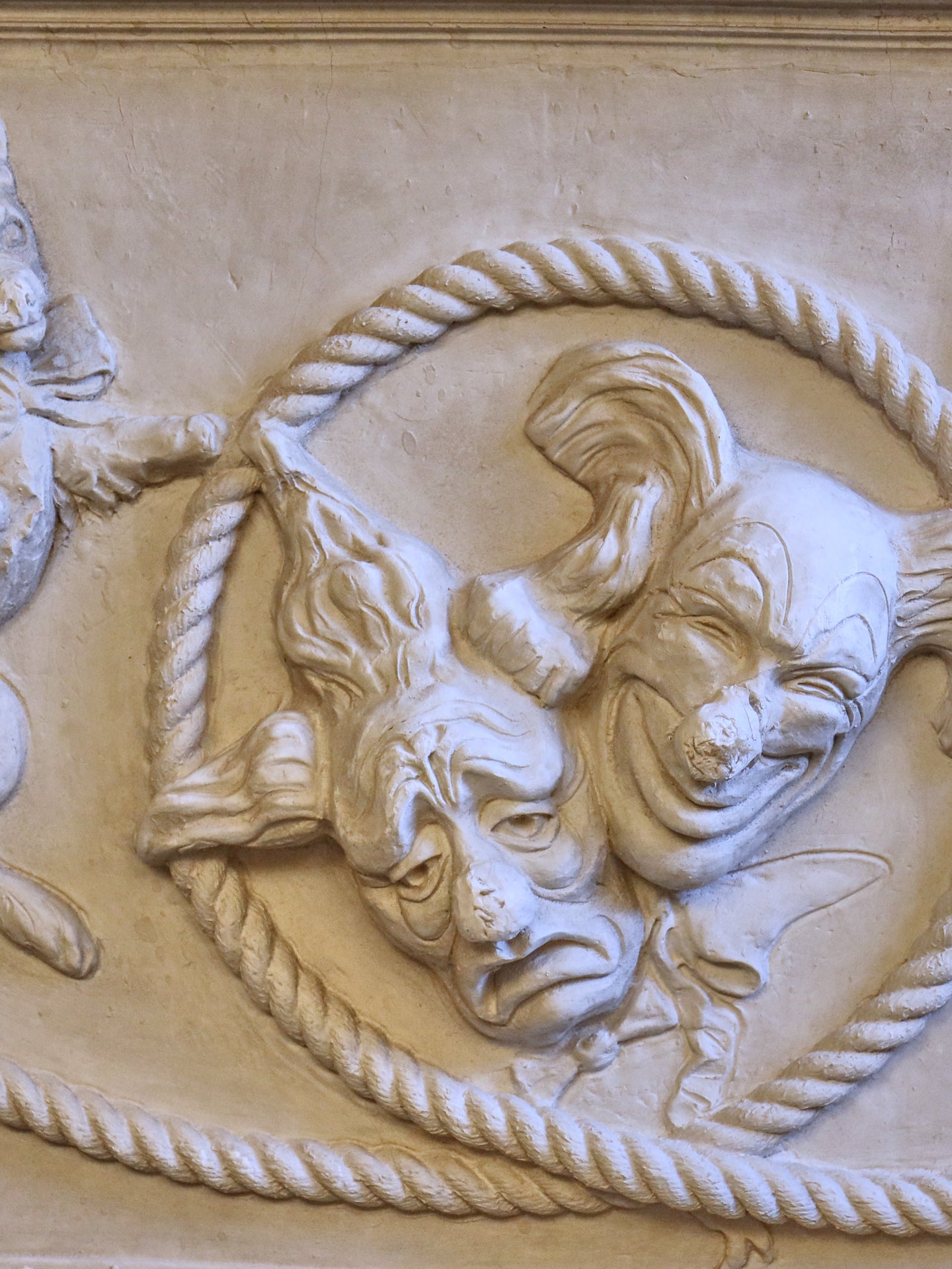Large Plaster “Comedy & Tragedy” Theatre Panels