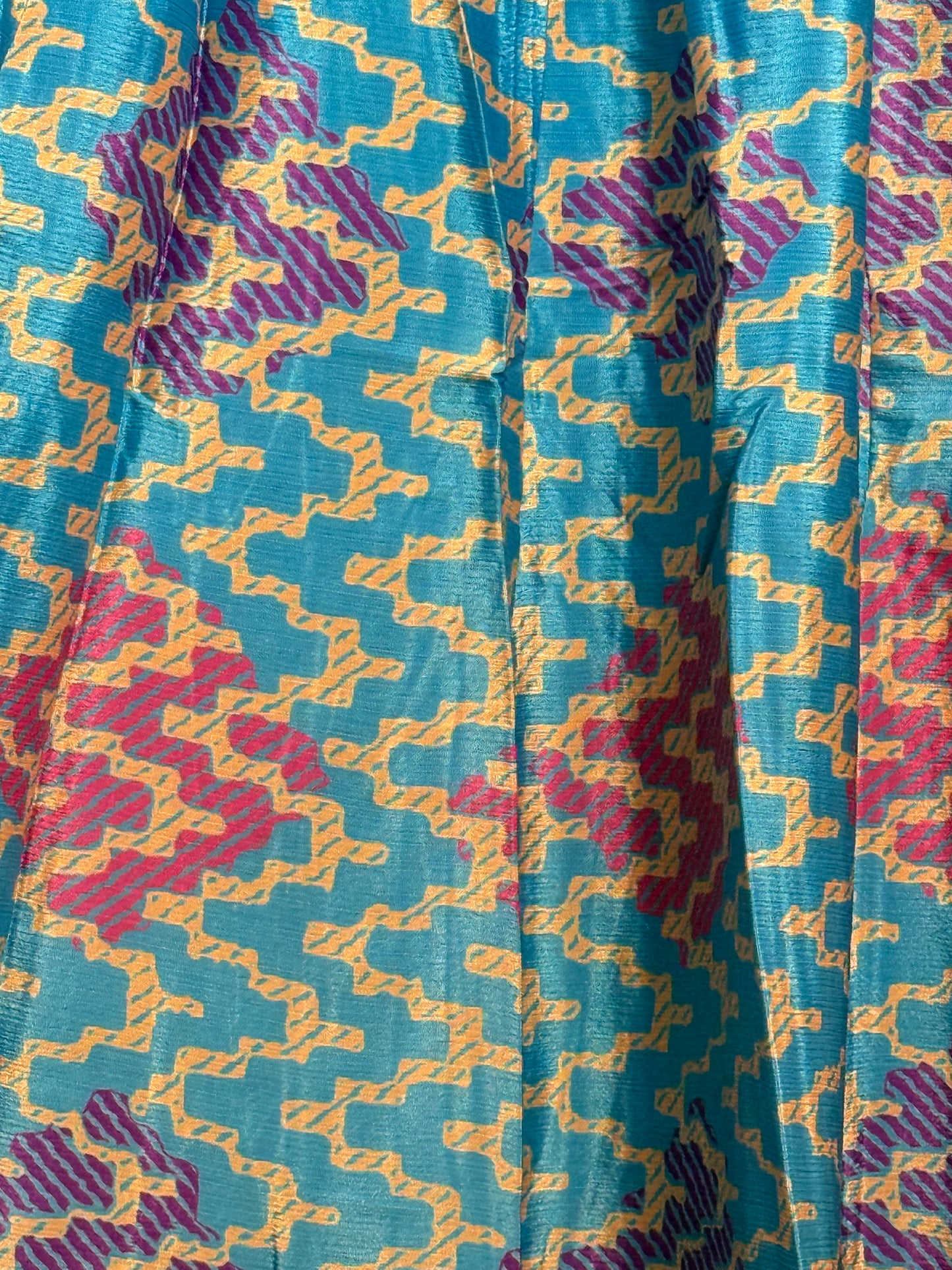 Vintage Saree Silk Pleated Skirt