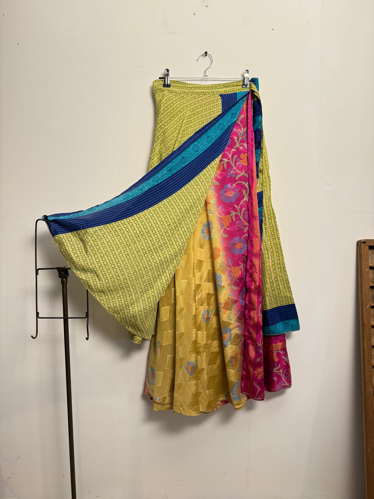 Vintage Saree Silk Wrap Skirt