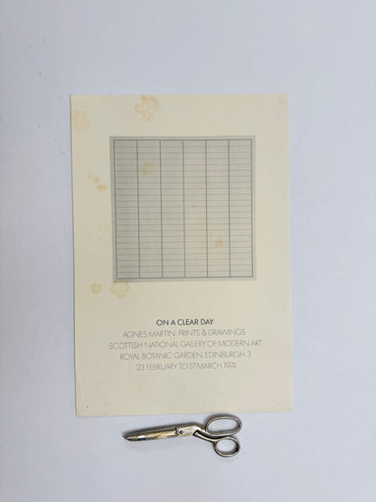 AGNES MARTIN : Prints & Drawings, Scottish National Gallery of Modern Art | Art Poster