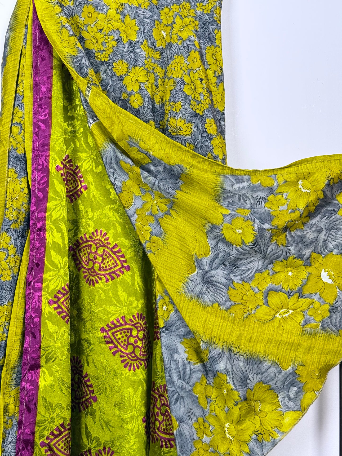 Vintage Saree Silk Wrap Skirt