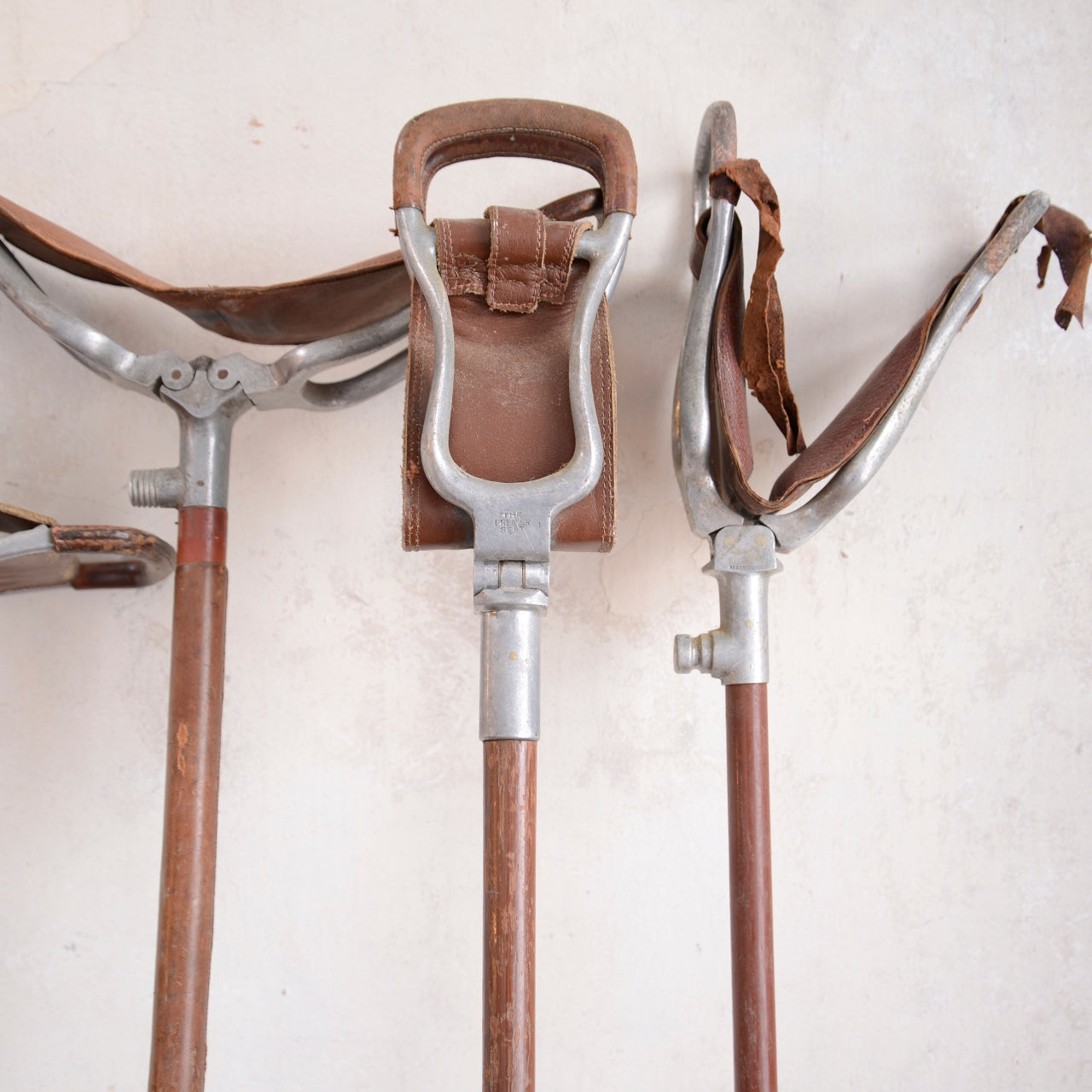 Collection of Four Walking / Shooting Seat Sticks