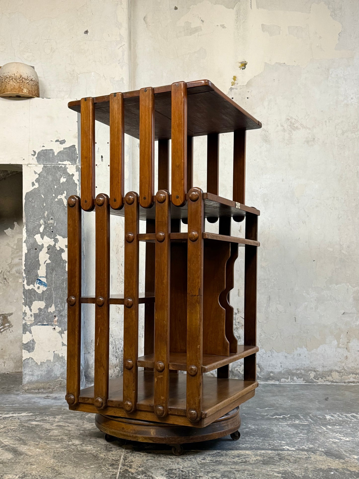 Late 19th Century Revolving Bookcase by Edwards & Roberts