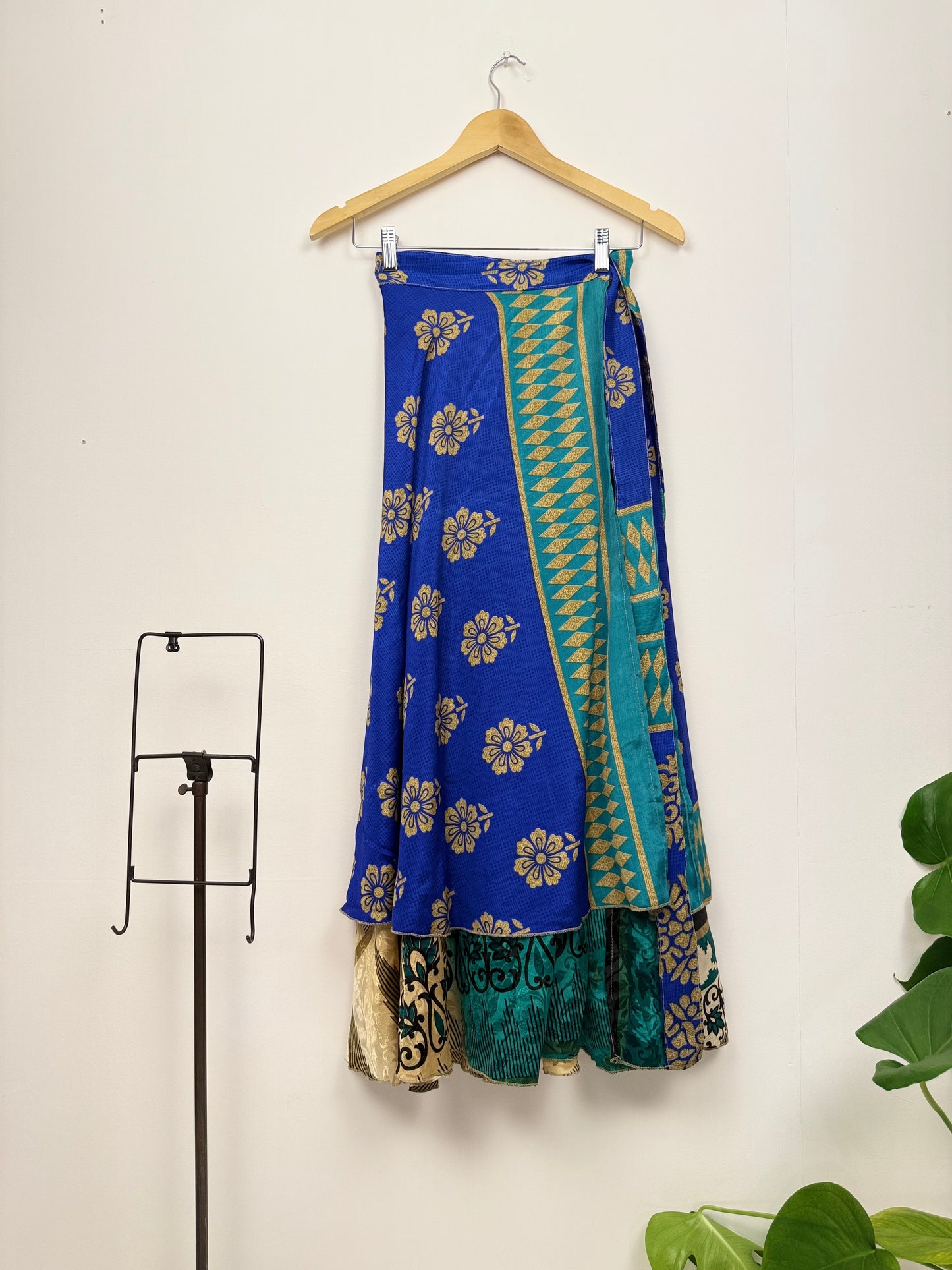 Vintage Saree Silk Wrap Skirt