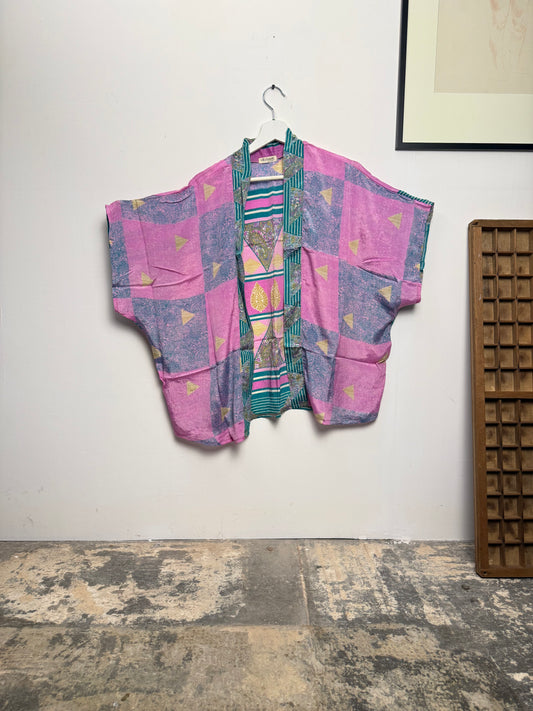 Vintage Saree Silk Shrug Blouse