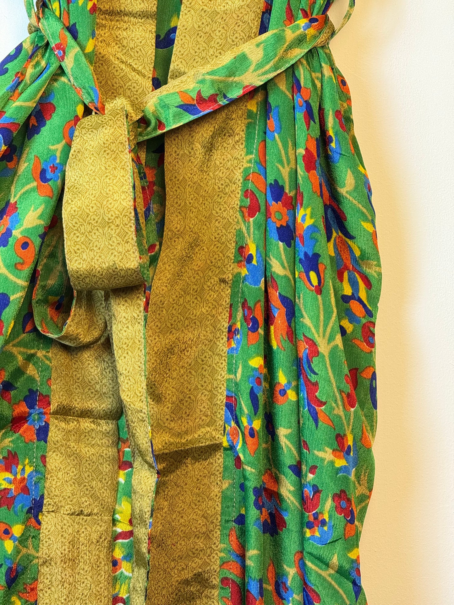 Vintage Saree Silk Kimono / Duster - Long