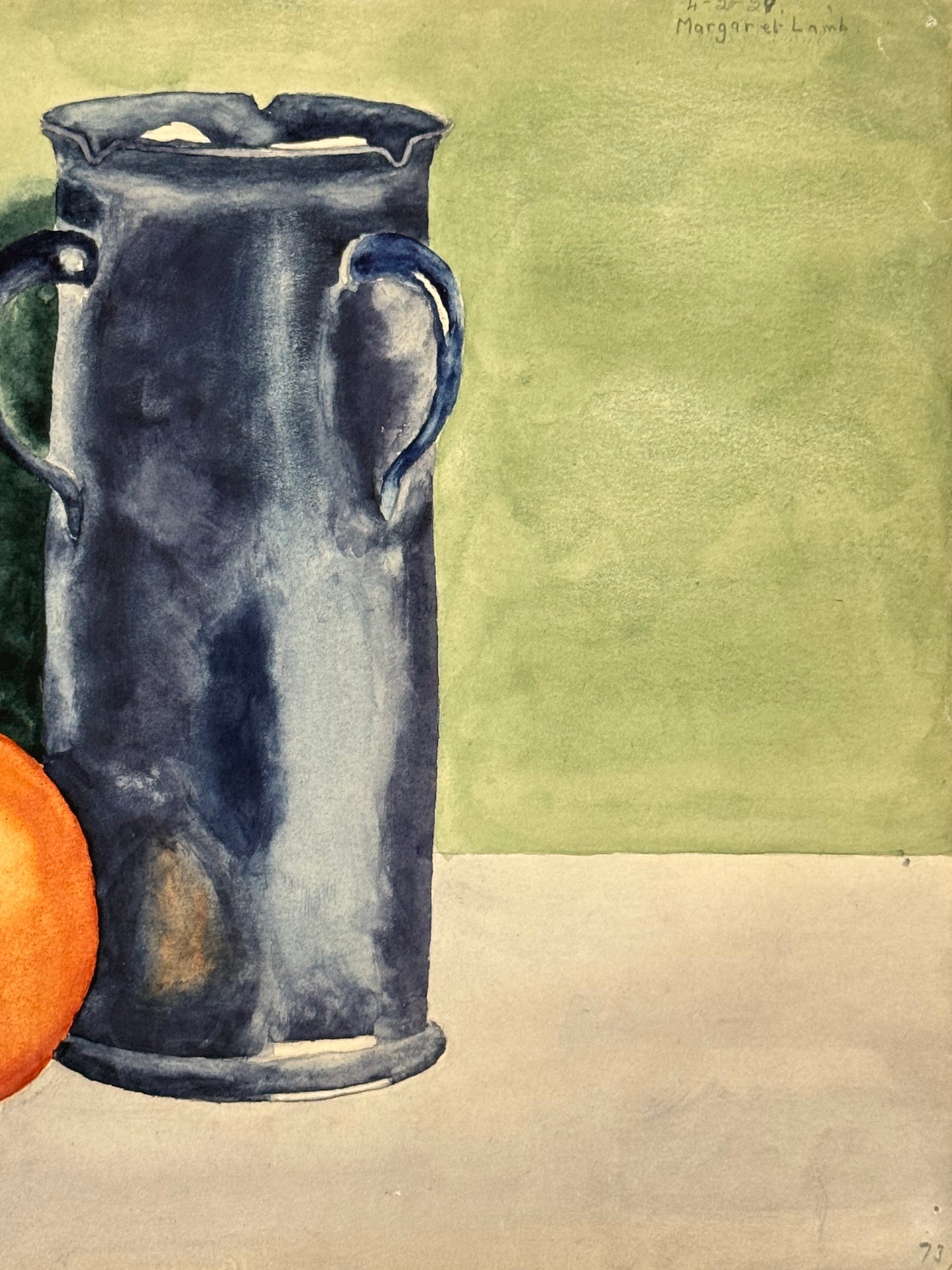 Orange and Blue Jug - MARGARET LAMB | 1929