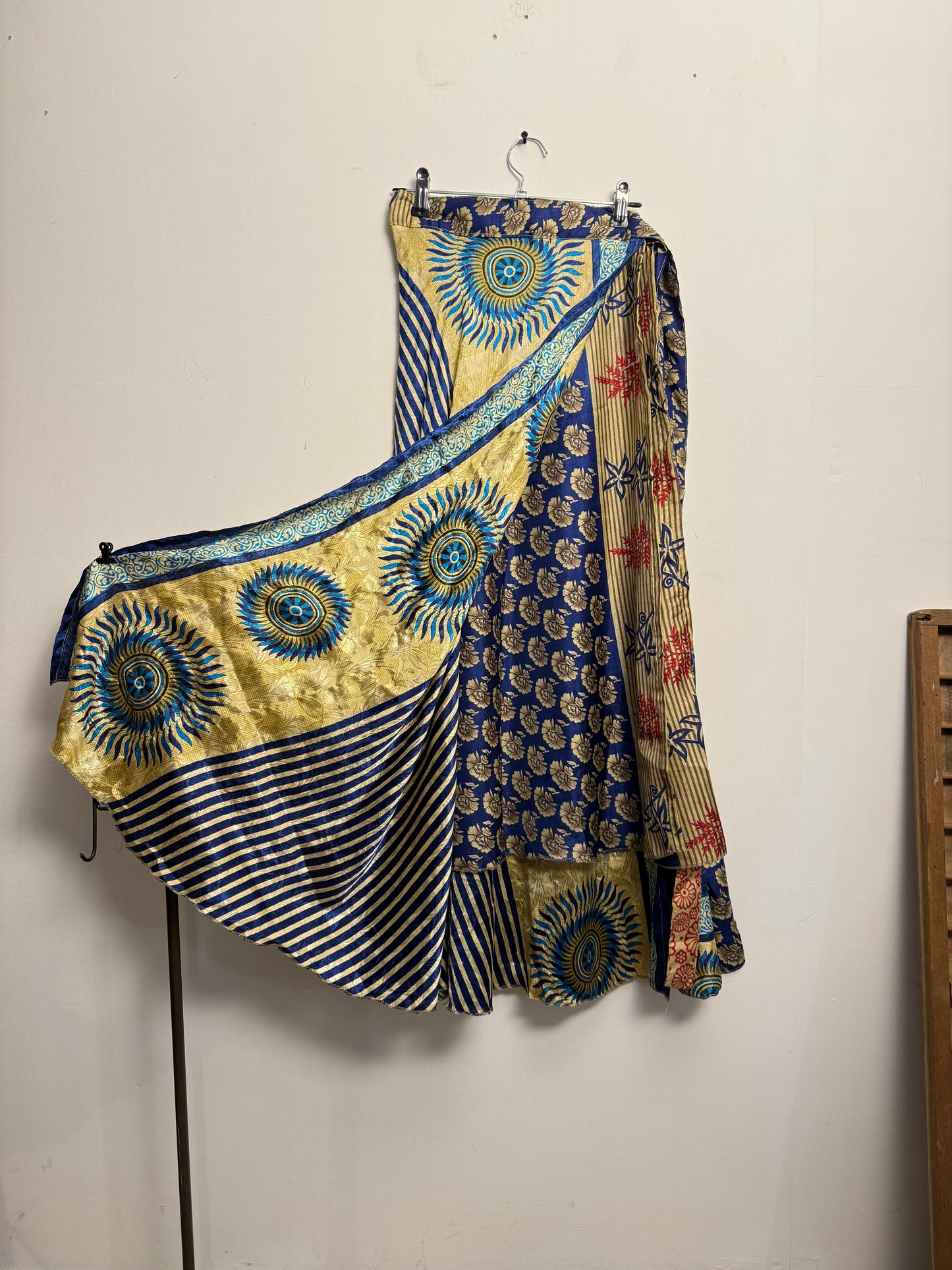 Vintage Saree Silk Wrap Skirt