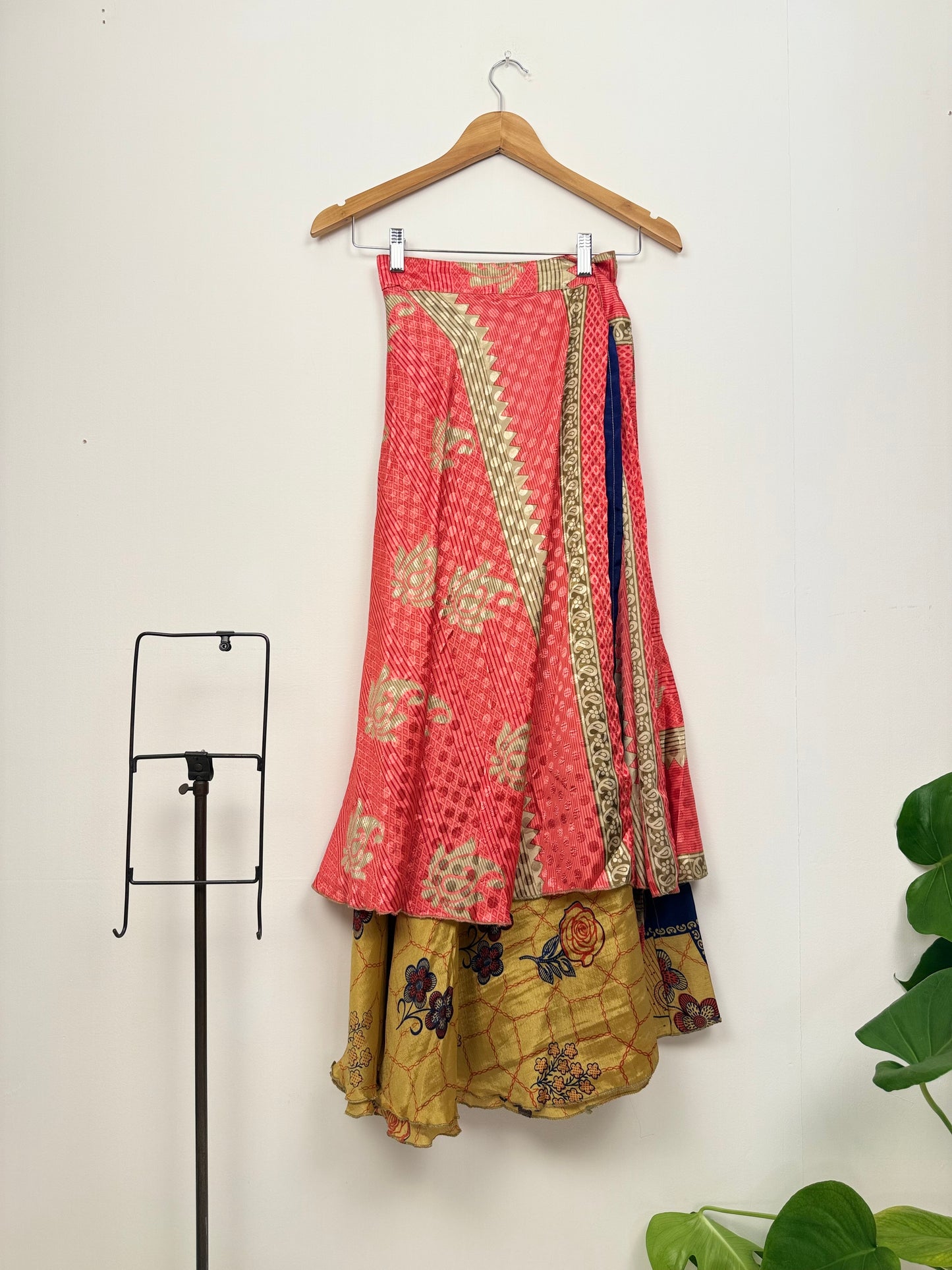 Vintage Saree Silk Wrap Skirt