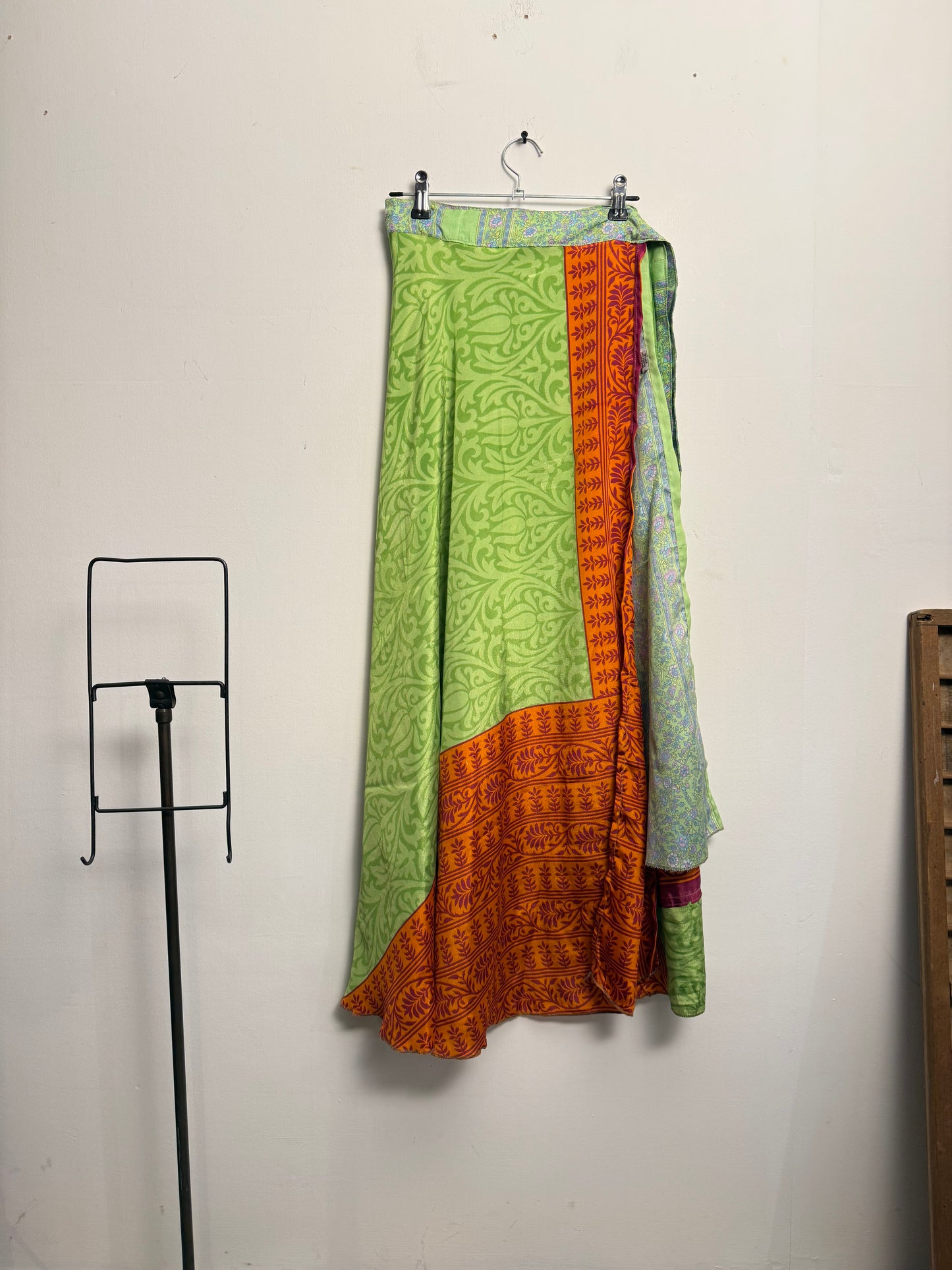 Vintage Saree Silk Wrap Skirt