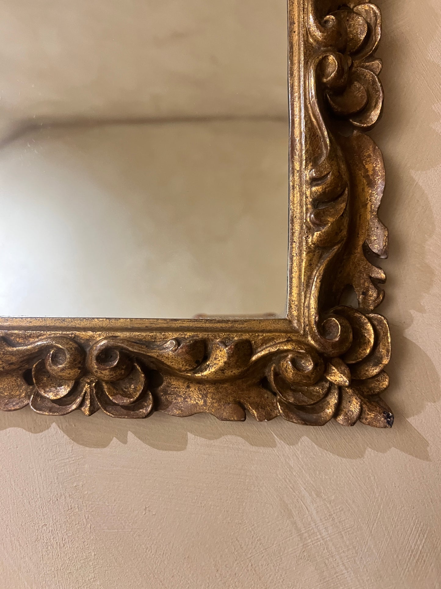 A Diminutive 1950’s Italian Gilt Wall Mirror