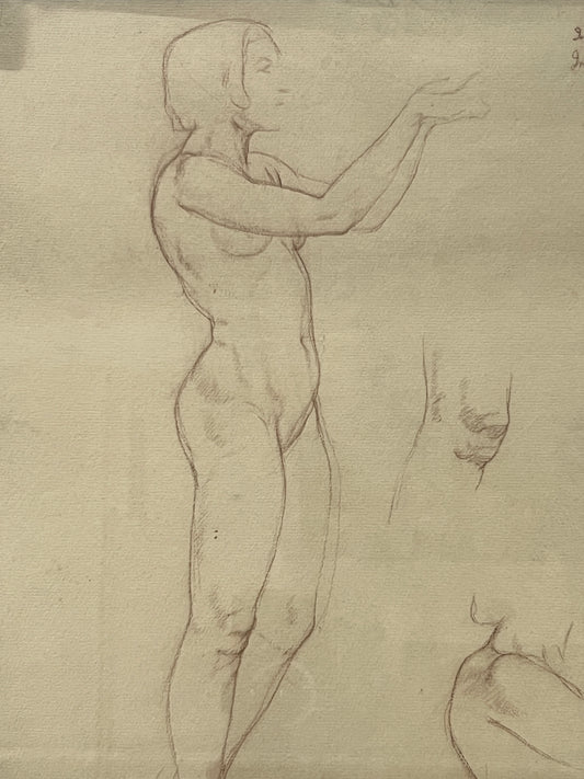 Drawing of Standing Female Nude - 1920’s