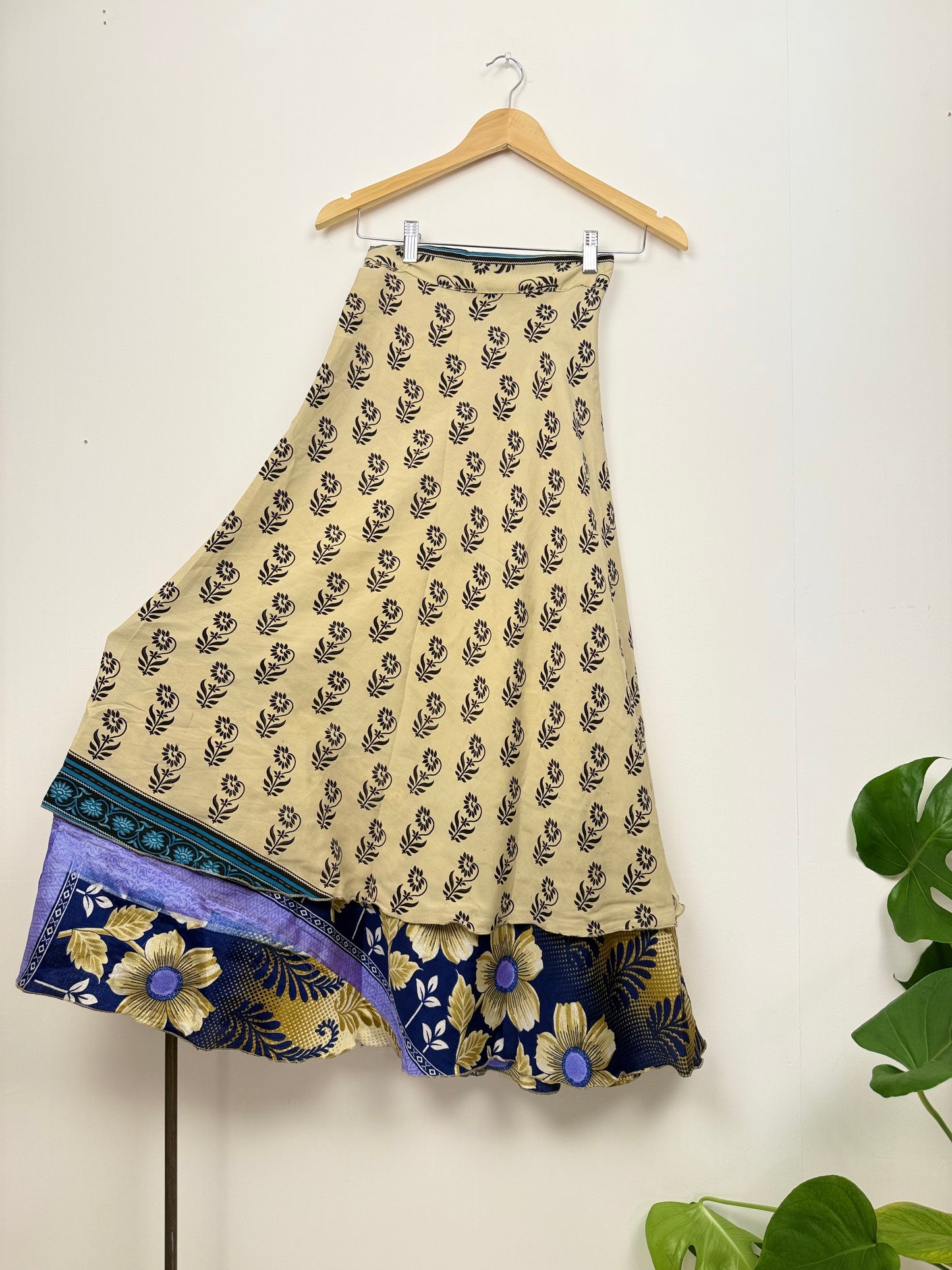 Vintage Saree Silk Wrap Skirt