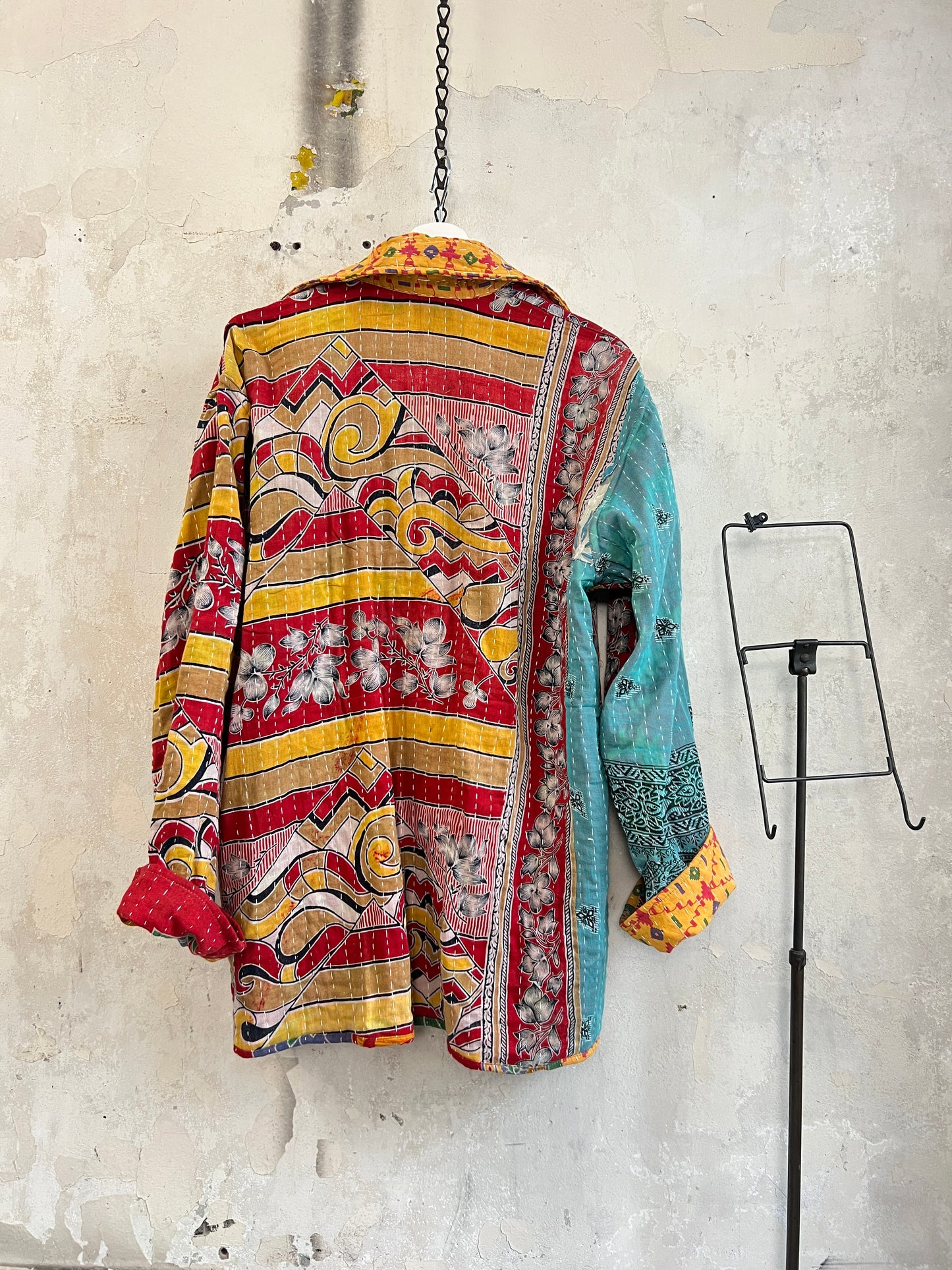 Vintage Cotton Kantha Reversible Jacket ~ No 27
