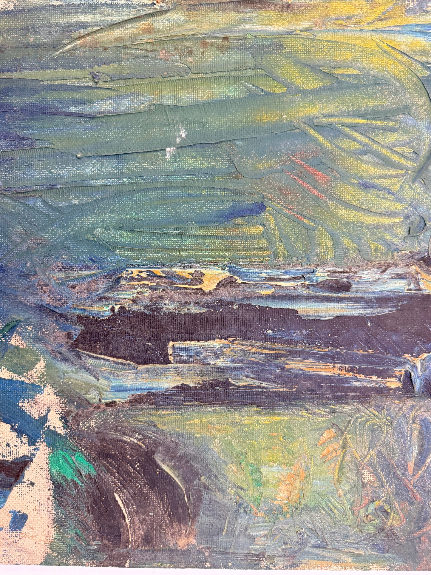 Unfinished Seascape - Oxshott Pottery Estate
