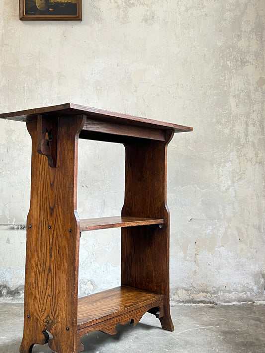 Small Oak Arts and Crafts Bookcase