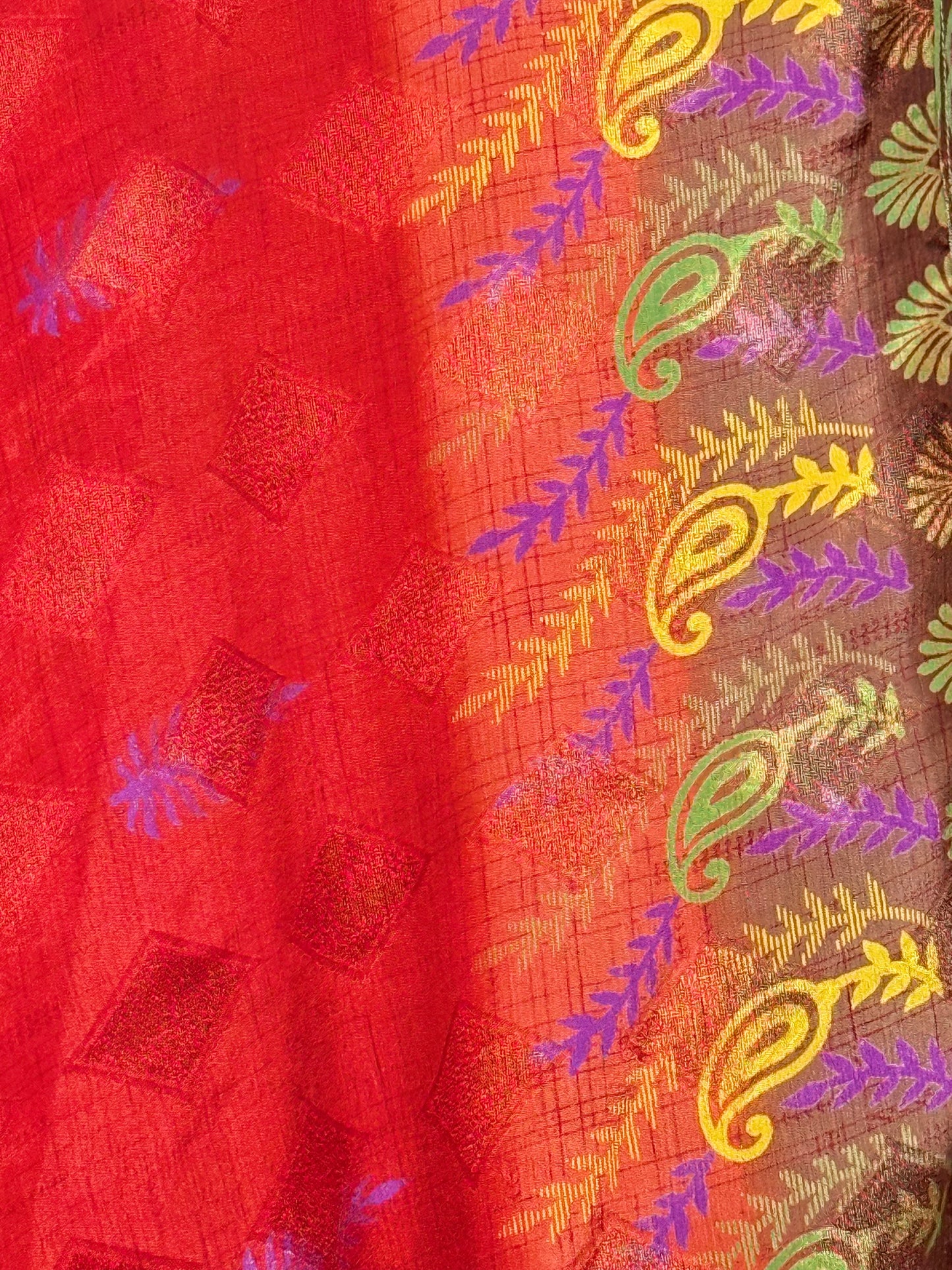 Vintage Saree Silk Wrap Skirt