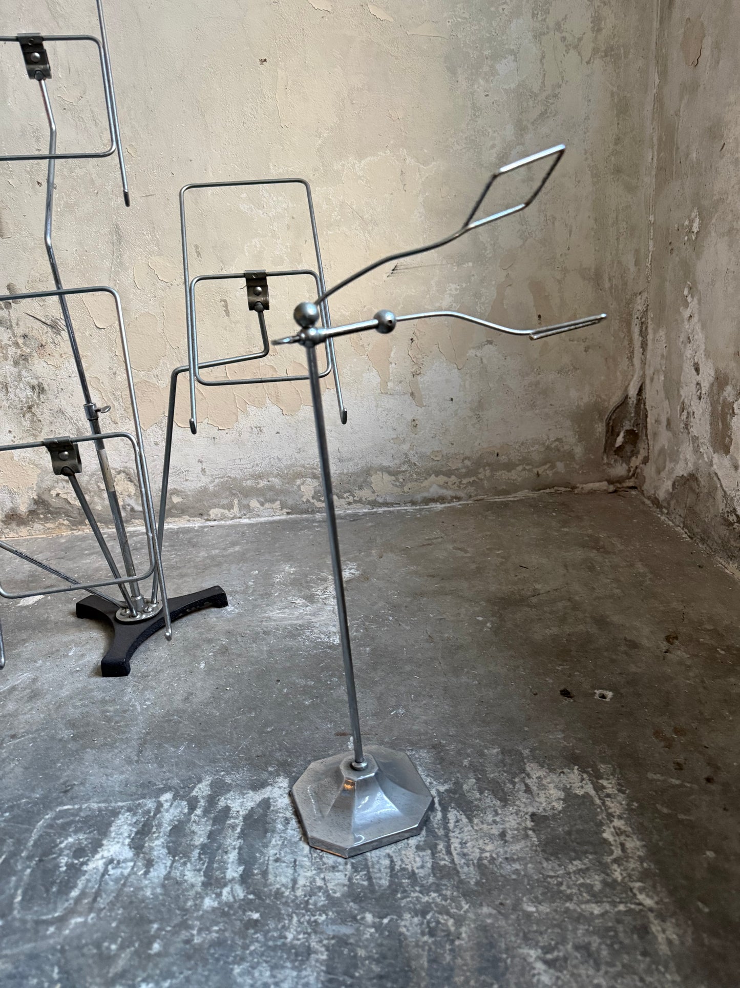 Pair of 1920’s Shop Display Chrome Shirt Stands