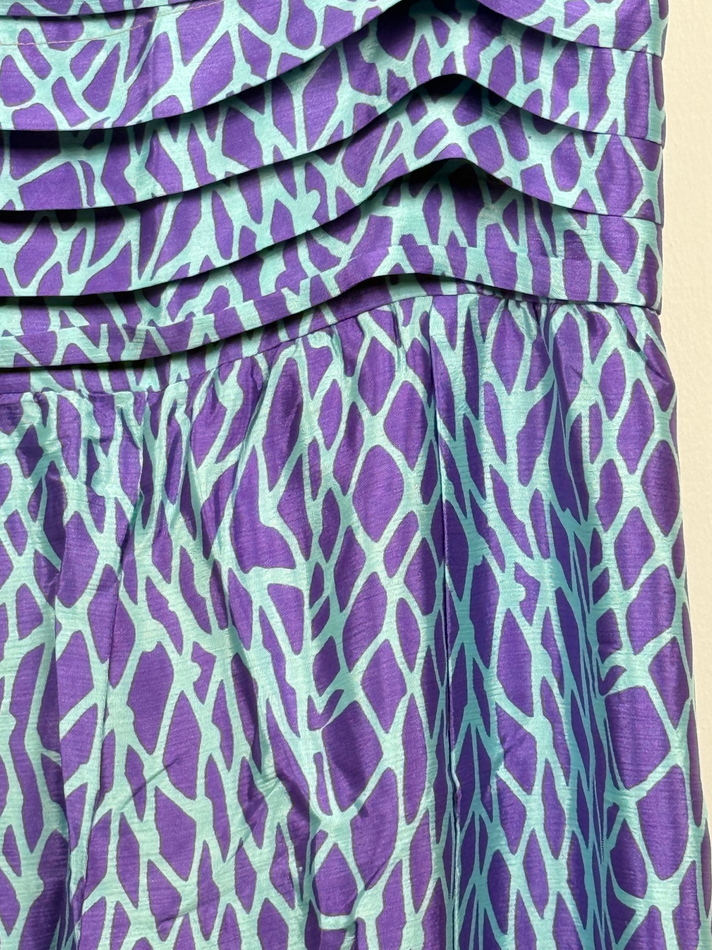Vintage Saree Silk Pleated Skirt