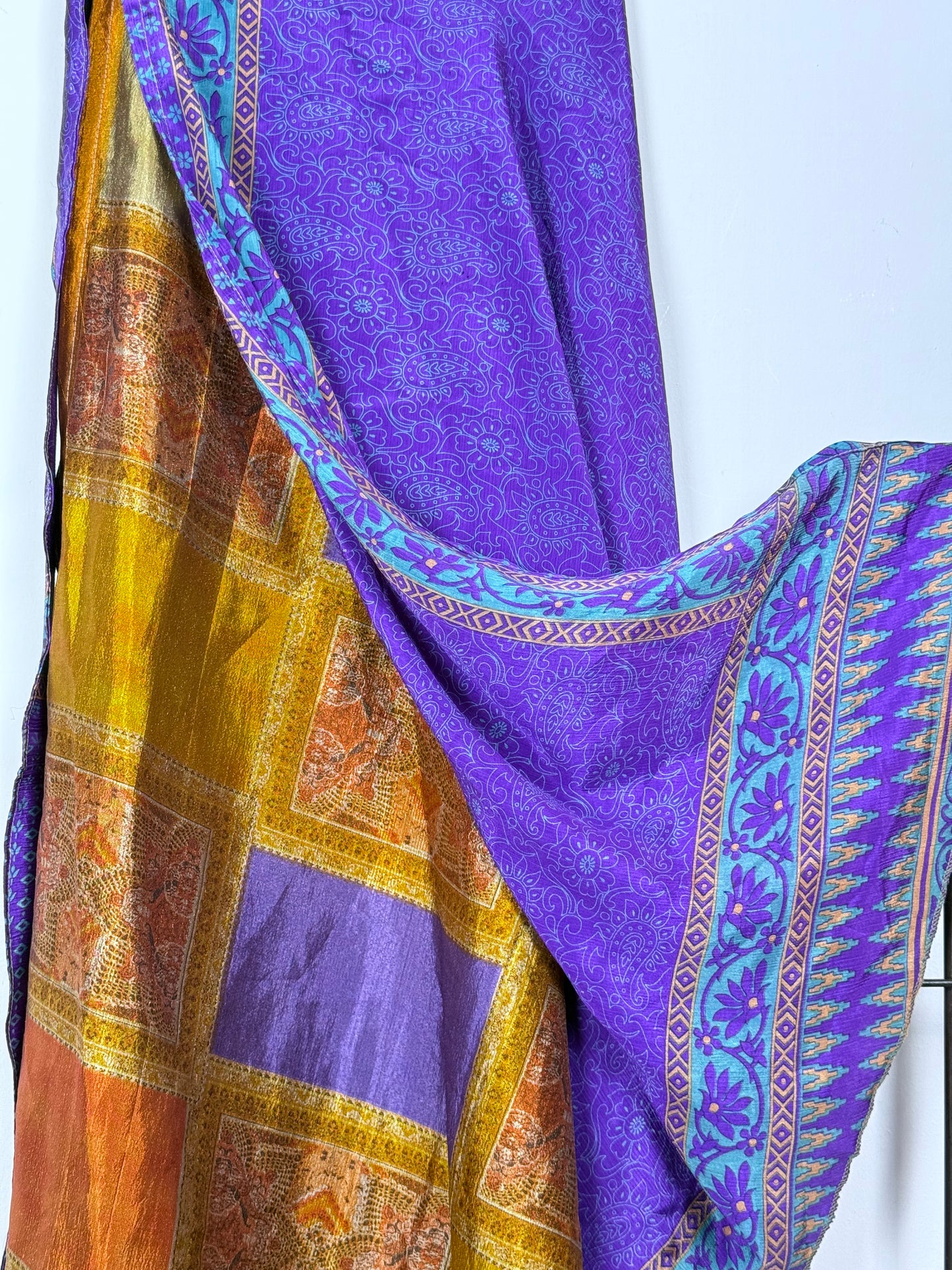 Vintage Saree Silk Wrap Skirt
