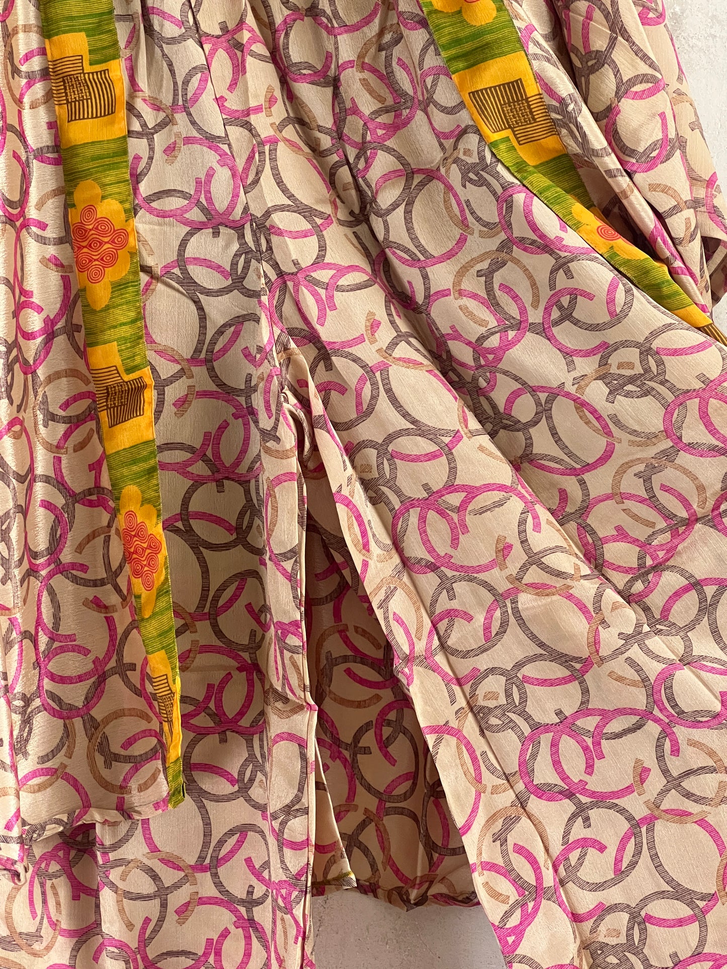 Vintage Saree Silk Trousers & Shirt Co-ordinated Set