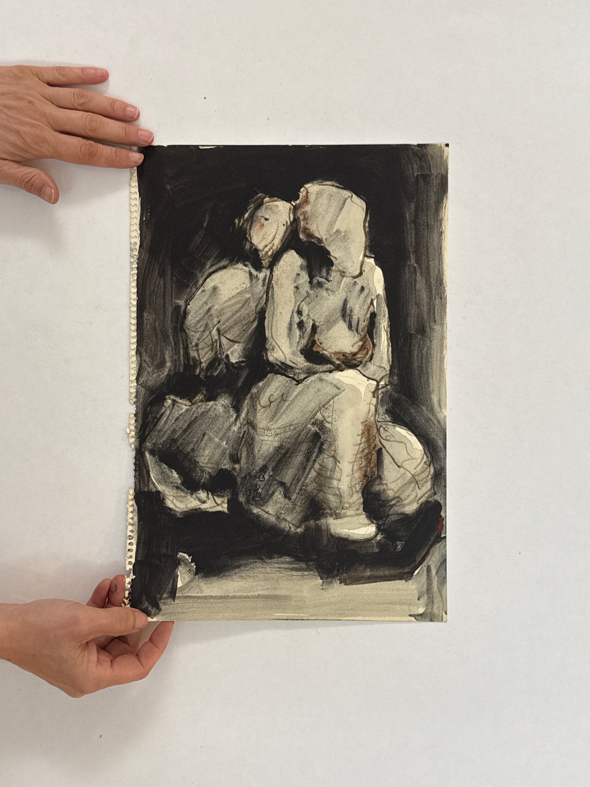 Two Seated Figures