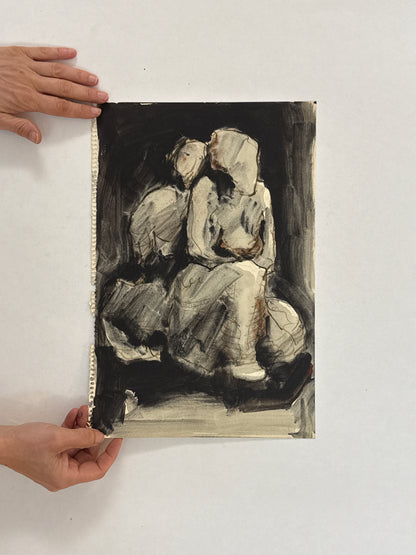 Two Seated Figures