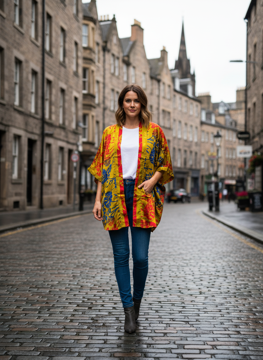 Vintage Saree Silk Shrug Blouse