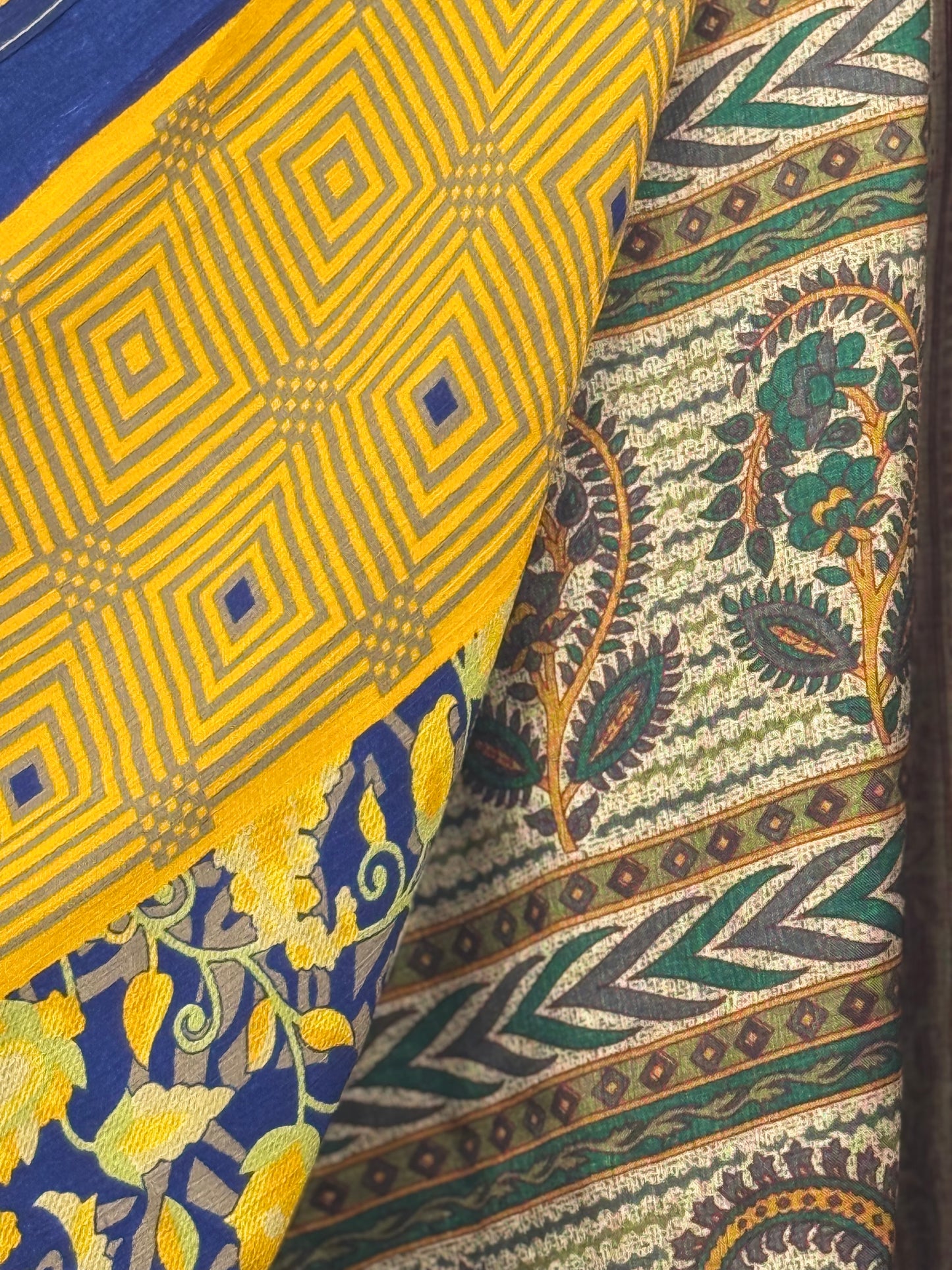 Vintage Saree Silk Wrap Skirt