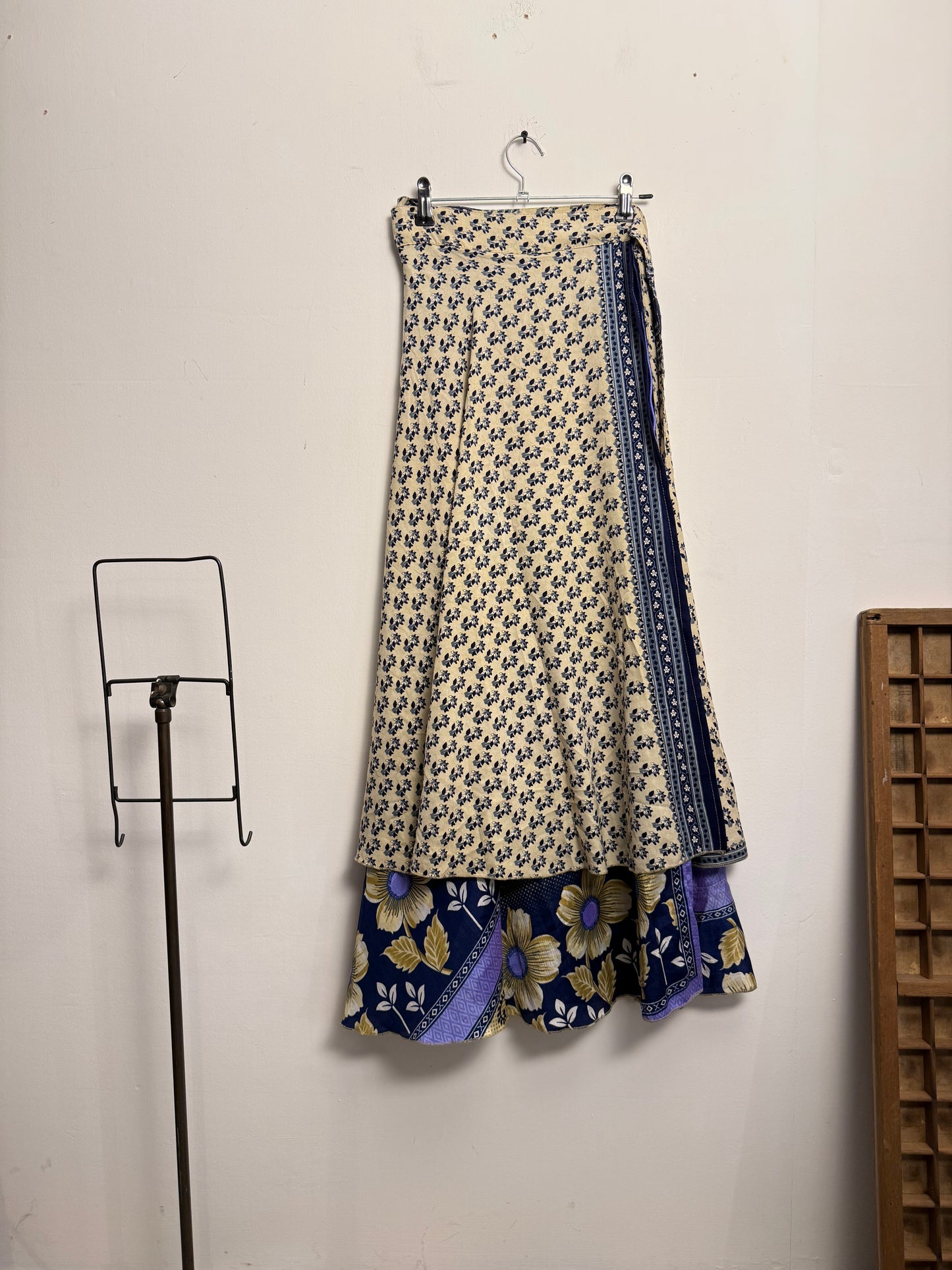 Vintage Saree Silk Wrap Skirt