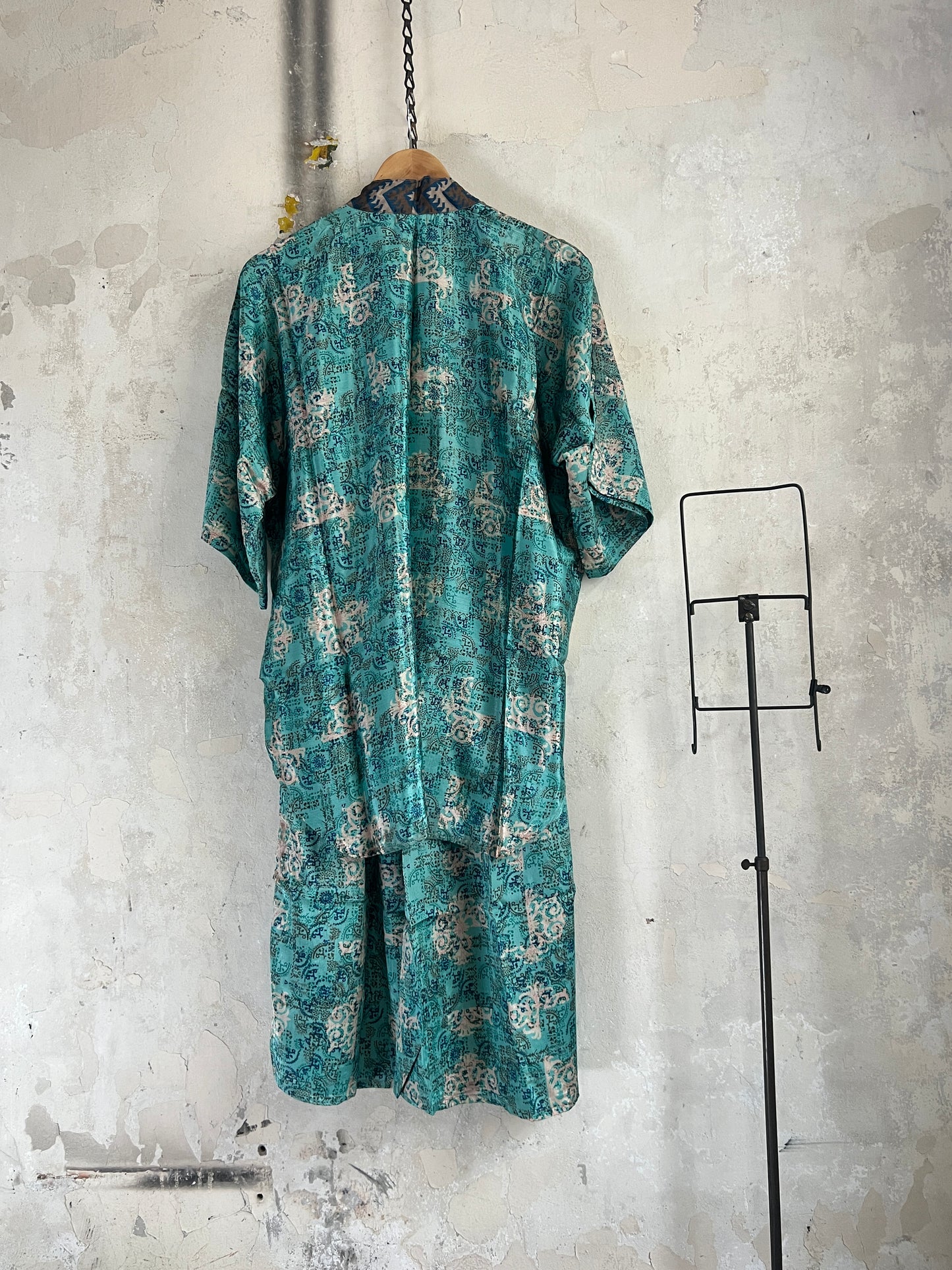 Vintage Saree Silk Trousers & Shirt Co-ordinated Set